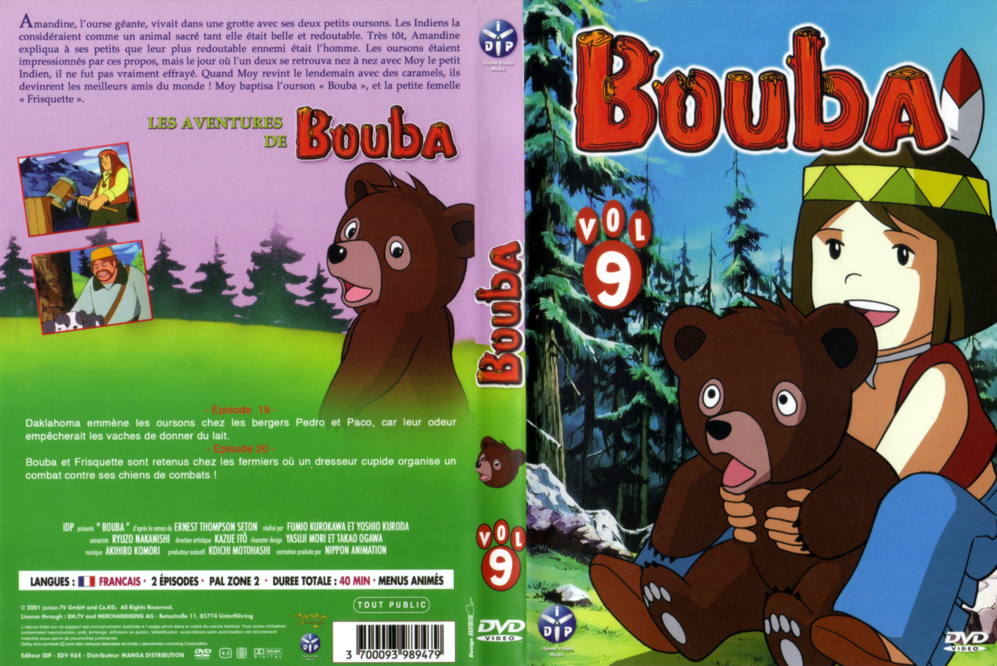 Jaquette DVD Bouba vol 09