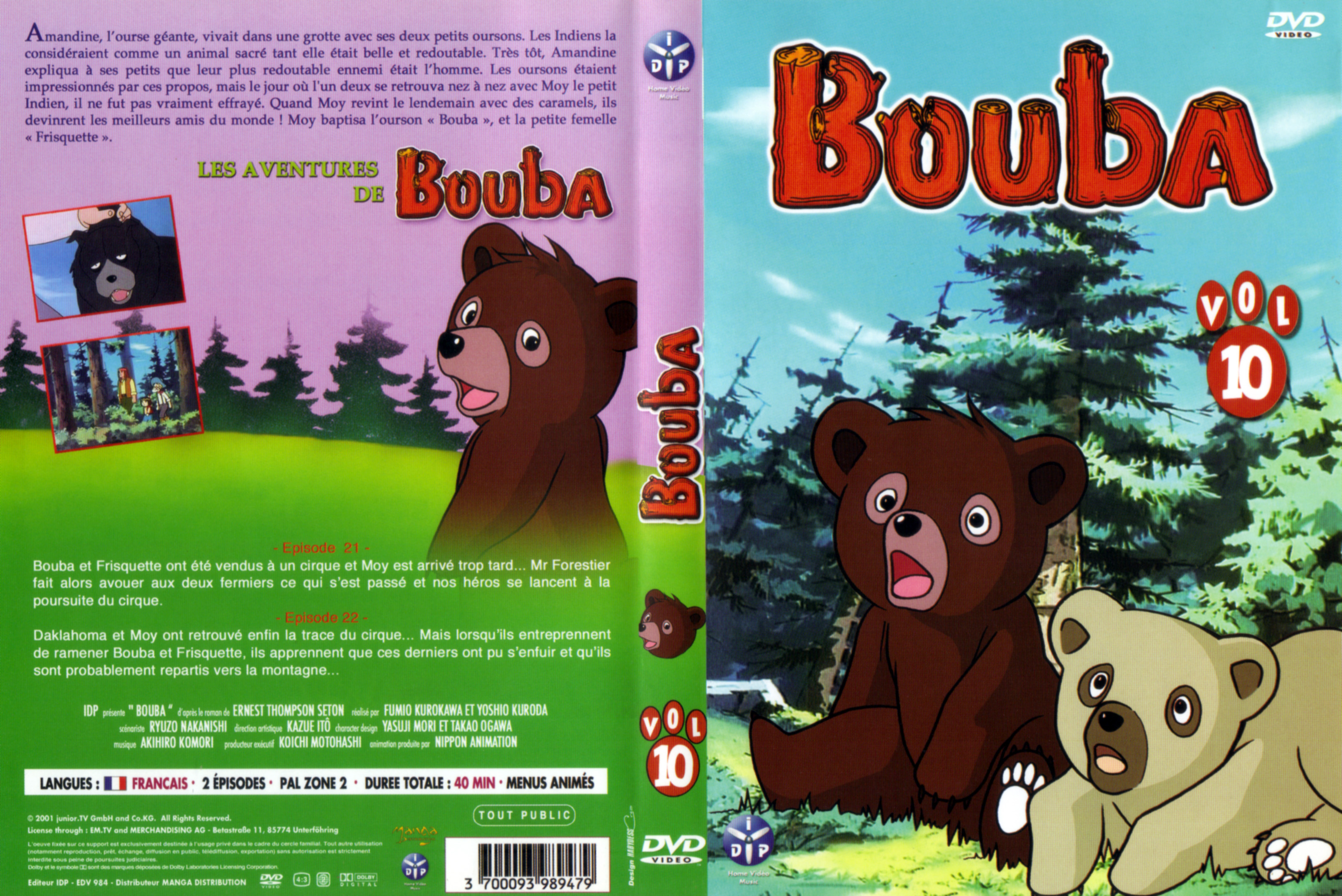 Jaquette DVD Bouba vol 10