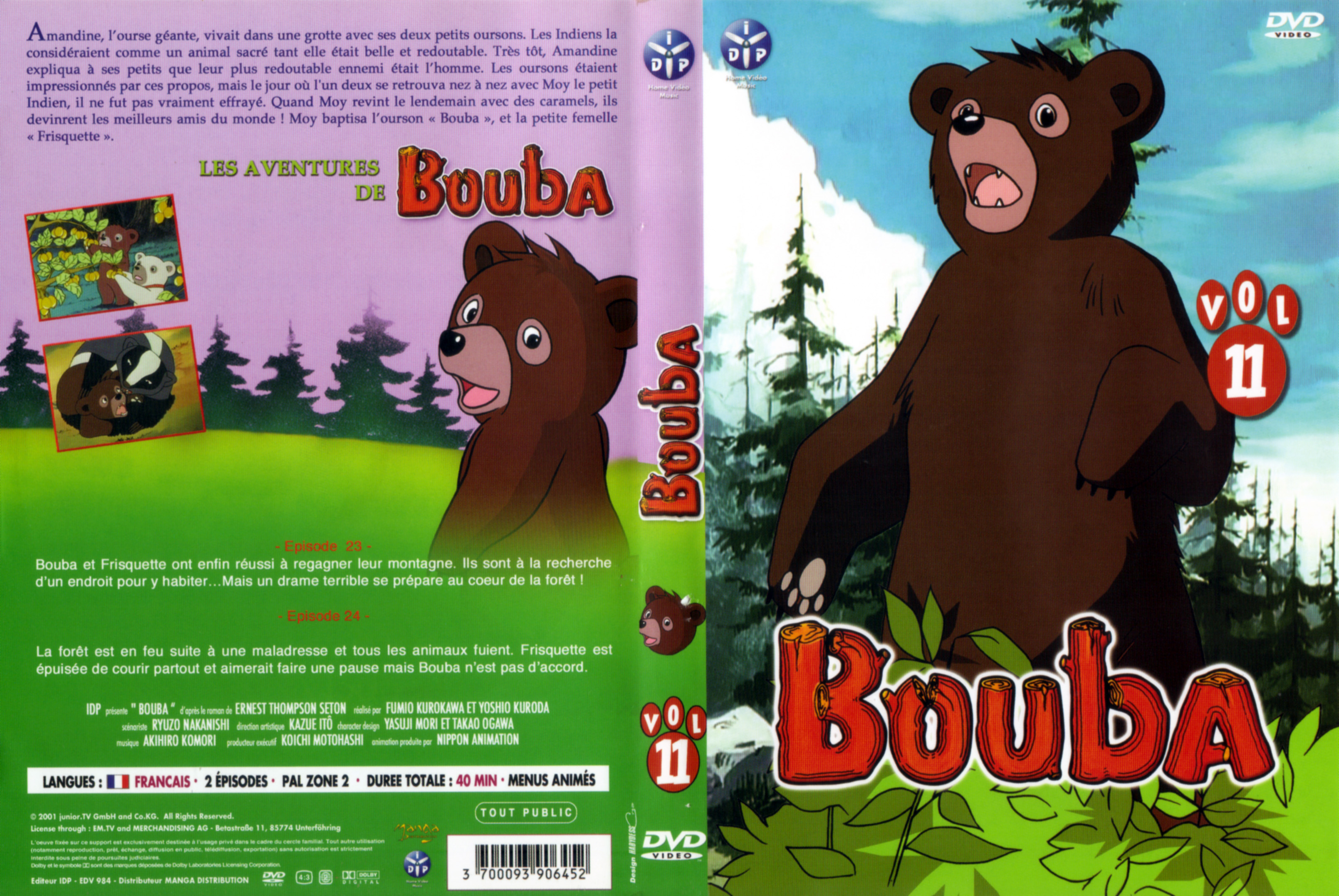 Jaquette DVD Bouba vol 11