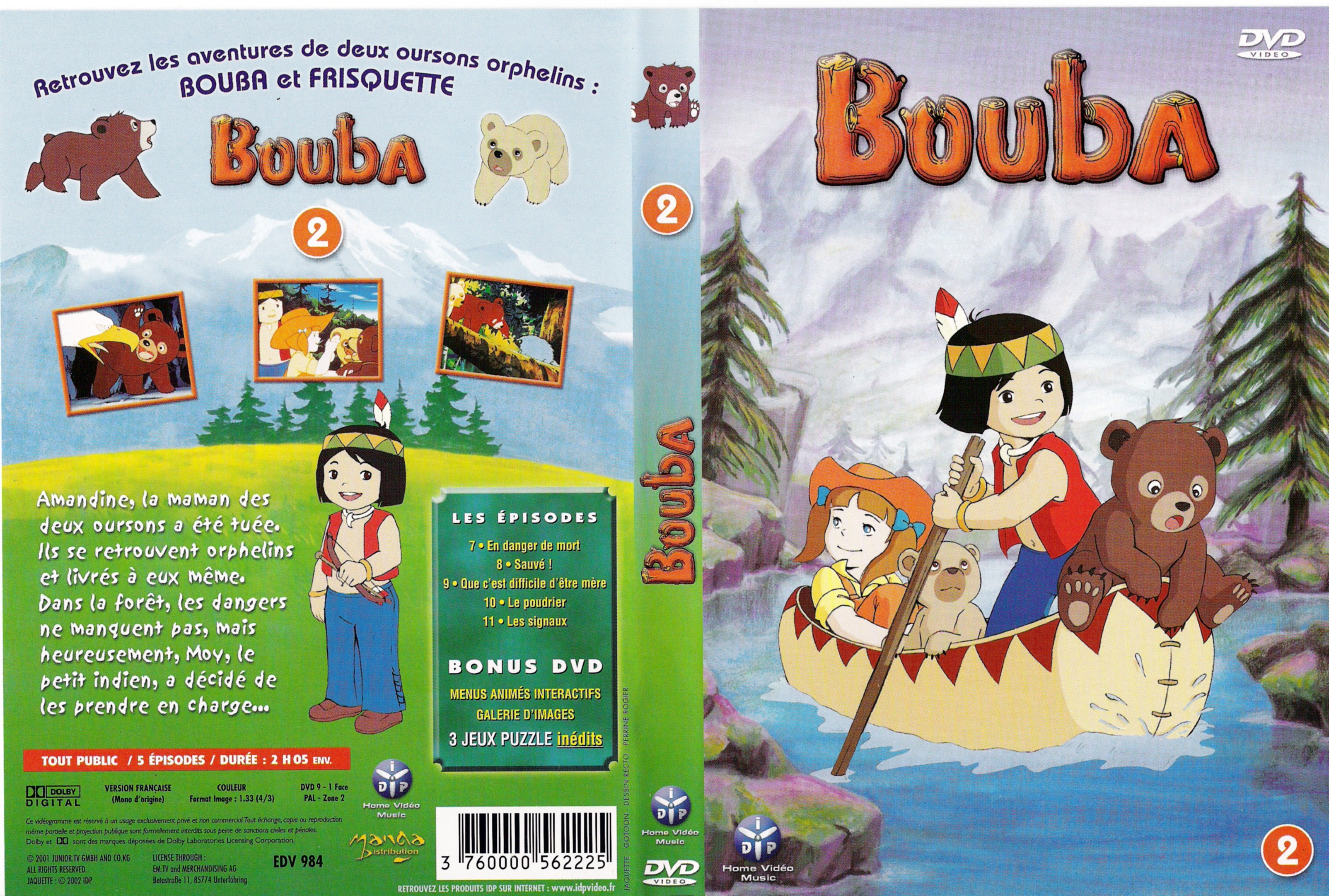 Jaquette DVD Bouba vol 2