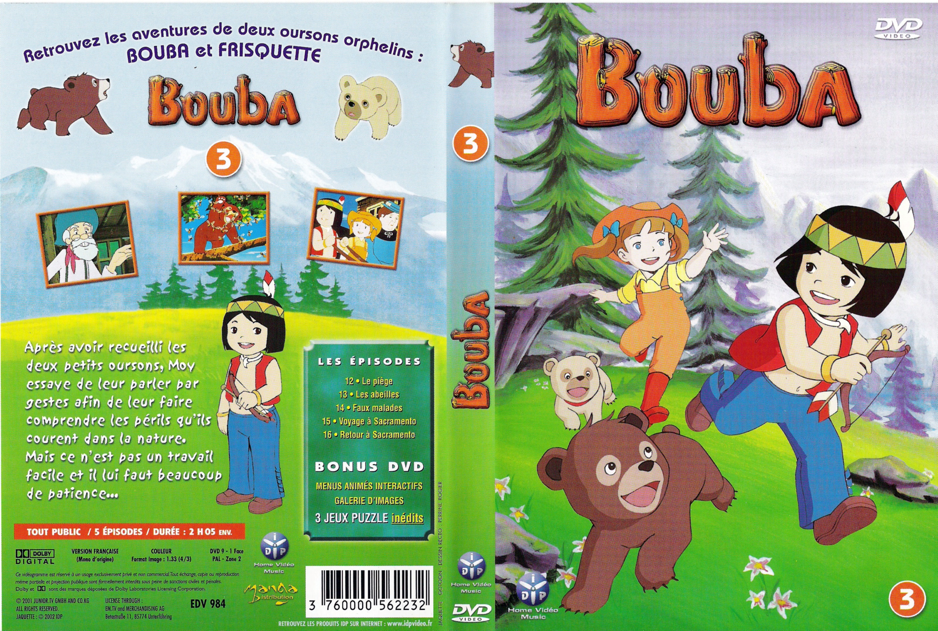 Jaquette DVD Bouba vol 3
