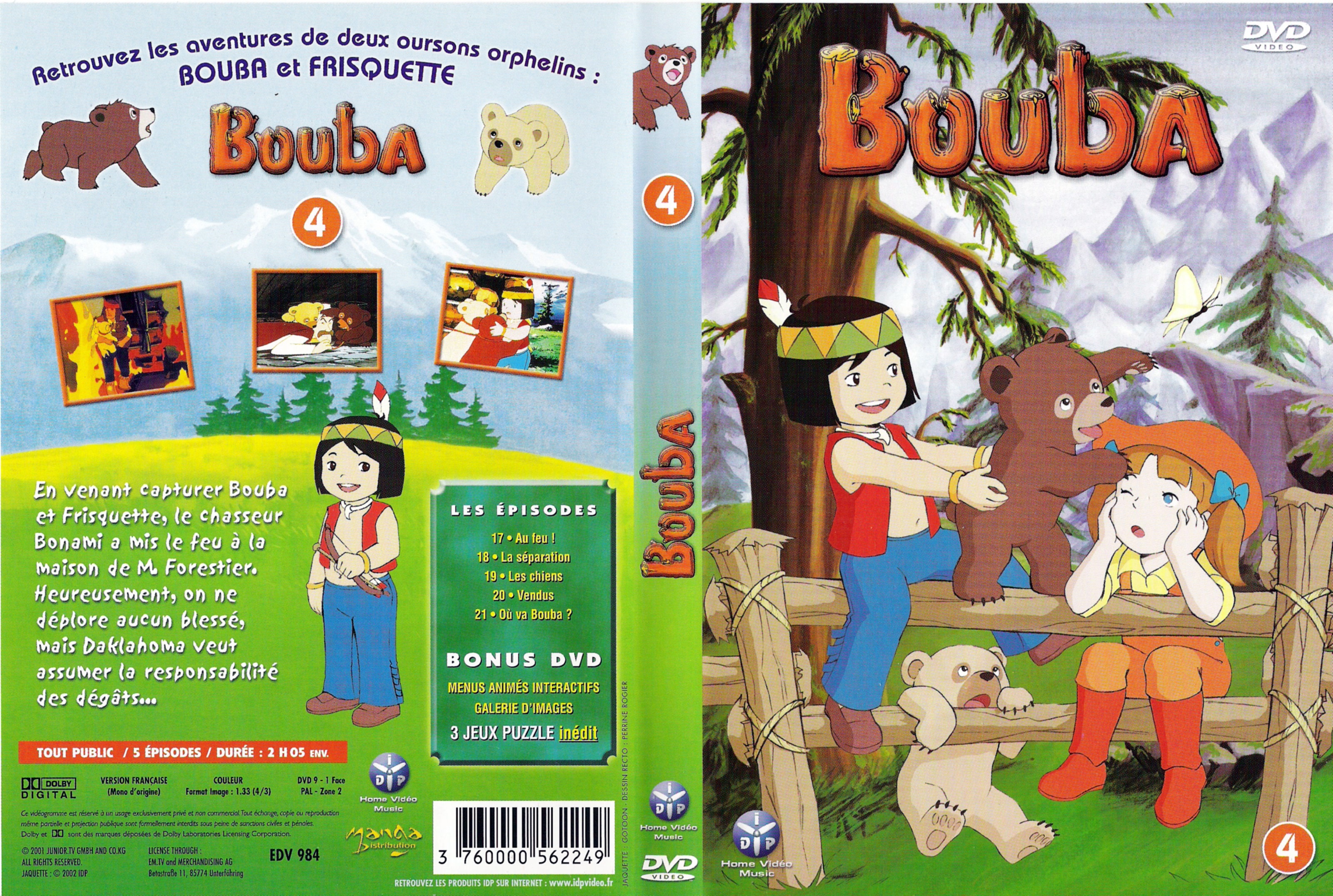 Jaquette DVD Bouba vol 4