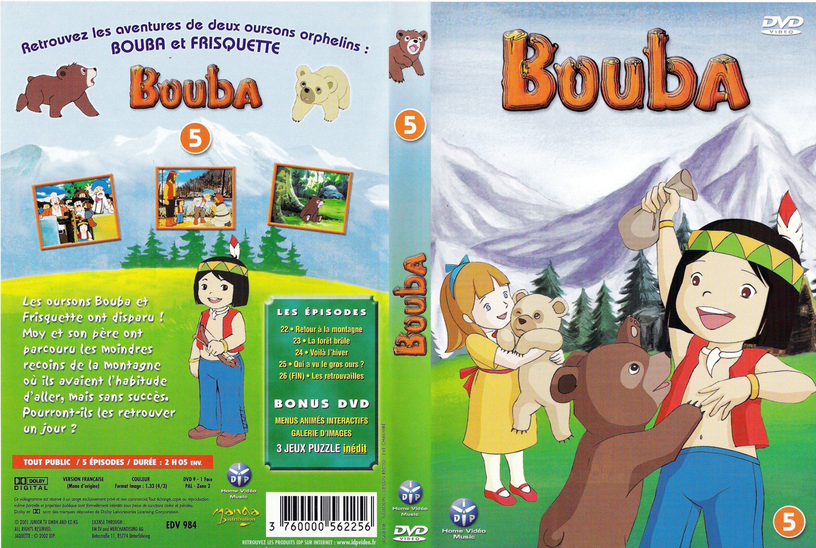 Jaquette DVD Bouba vol 5