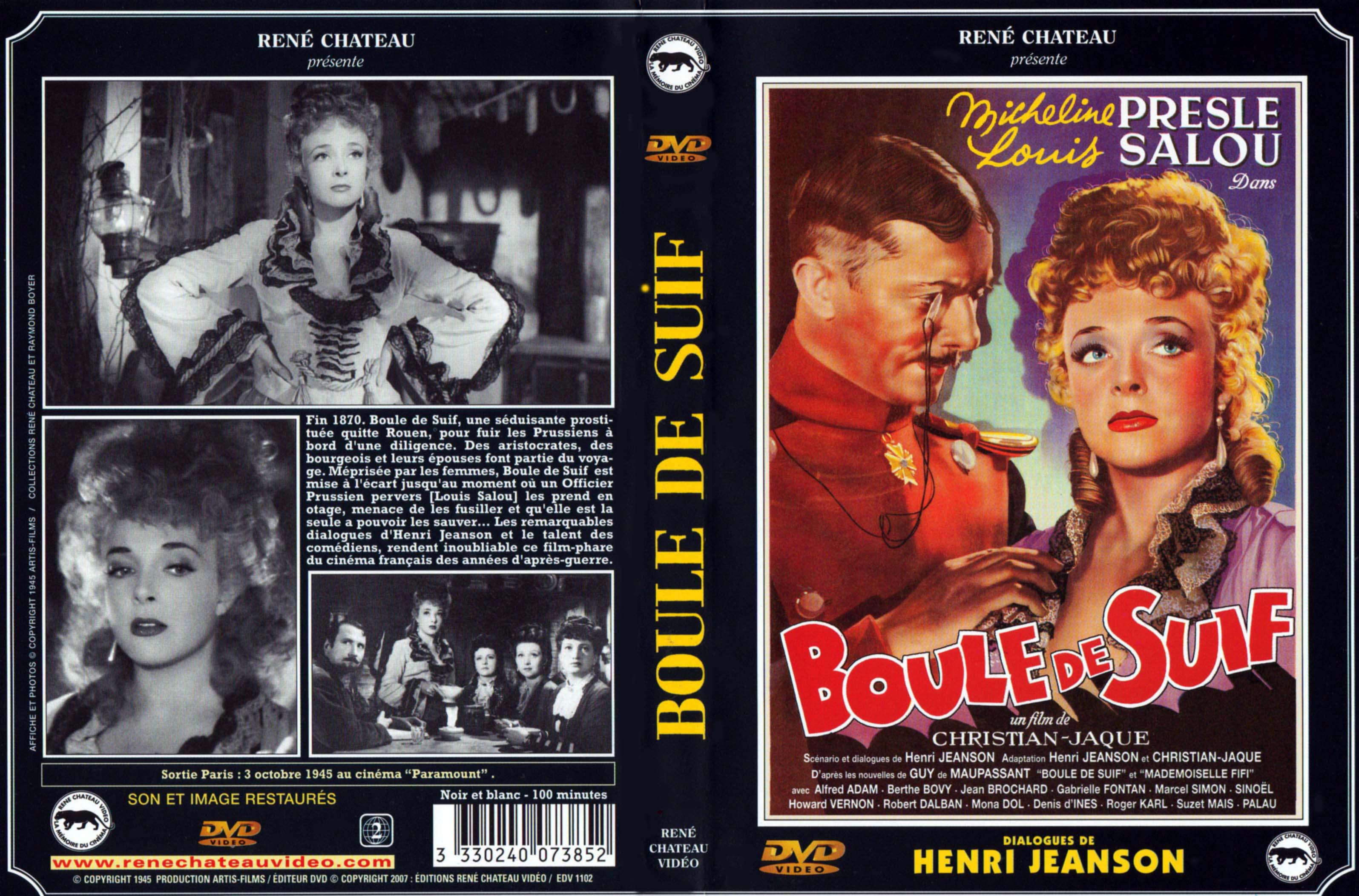 Jaquette DVD Boule de Suif