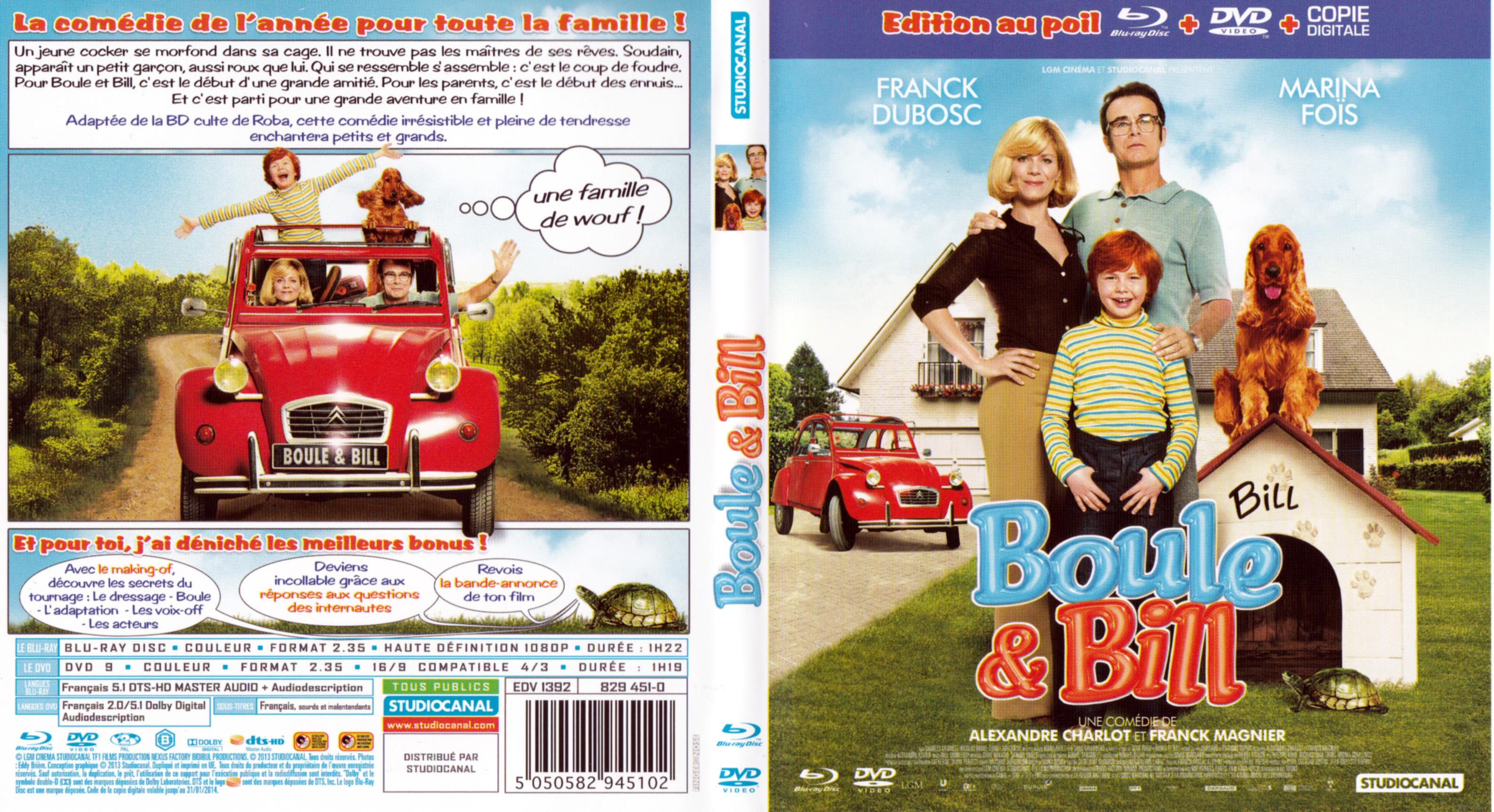 Jaquette DVD Boule et Bill (BLU-RAY)