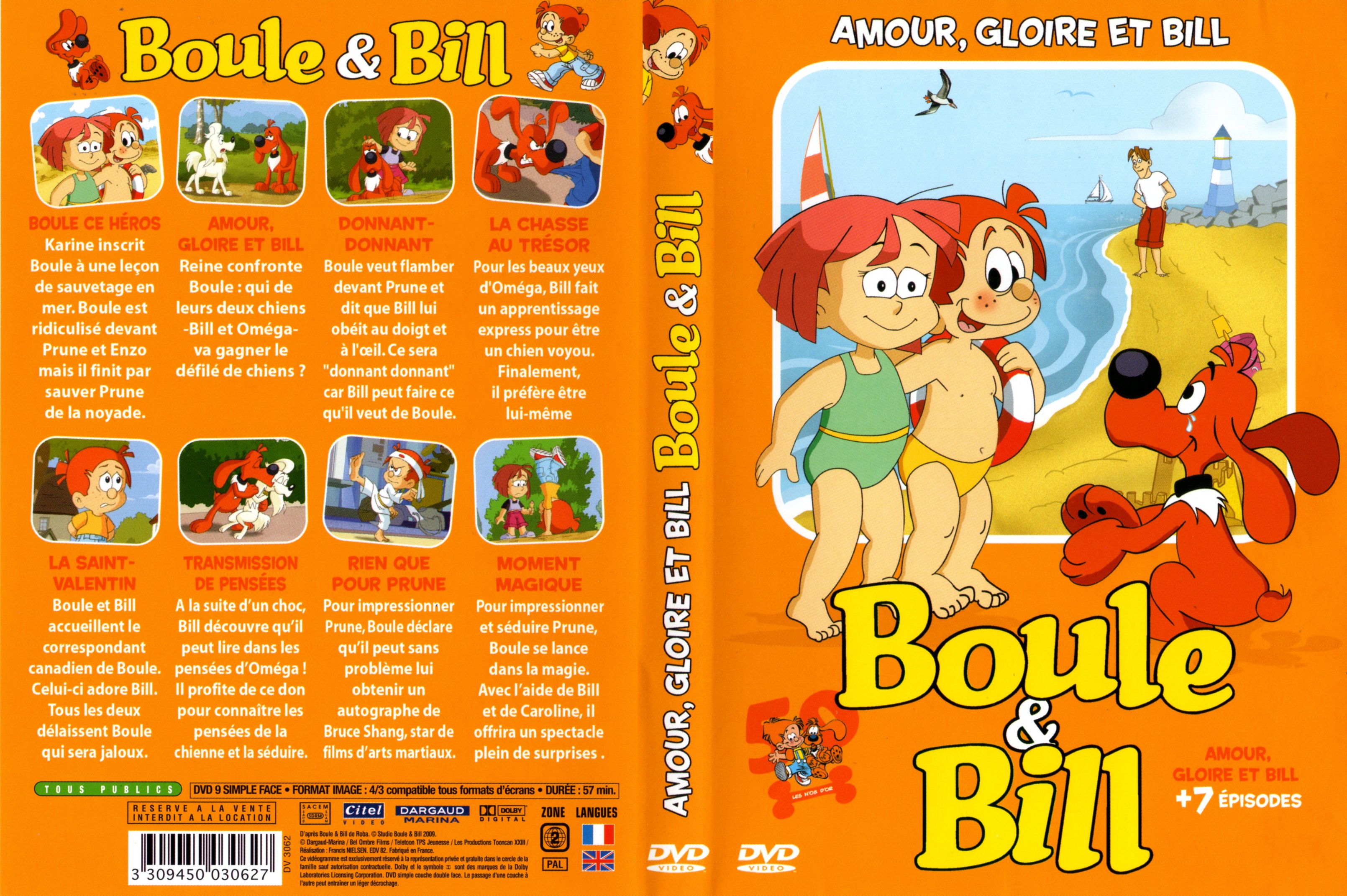 Jaquette DVD Boule et Bill - Amour gloire et Bill