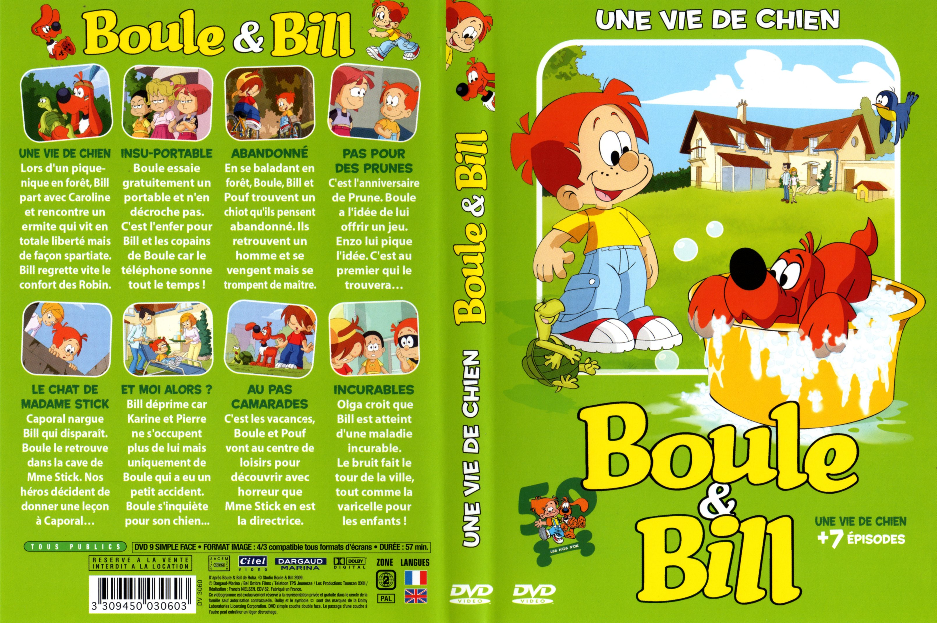 Jaquette DVD Boule et Bill - Une vie de chien v2
