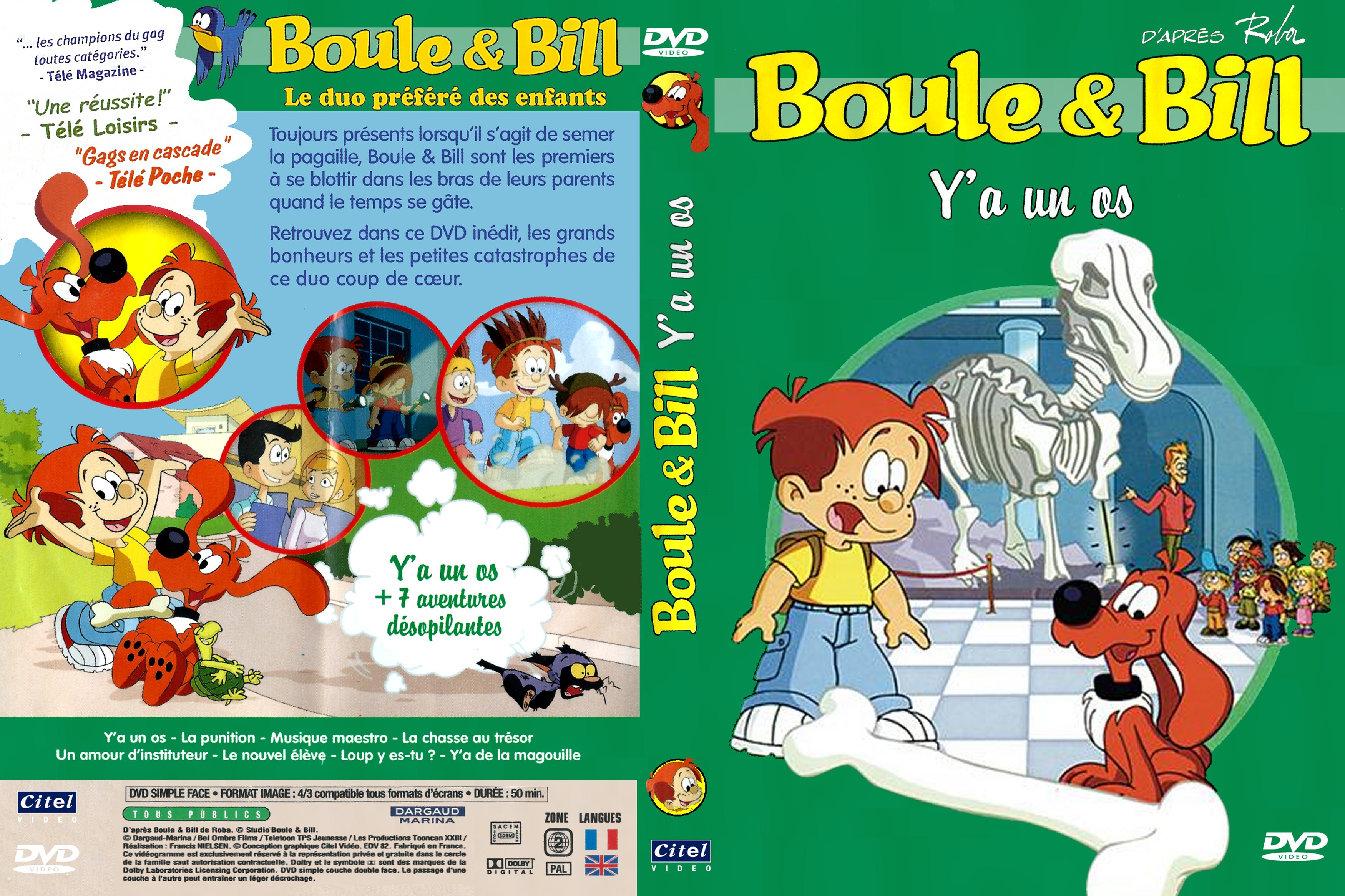 Jaquette DVD Boule et Bill - Y