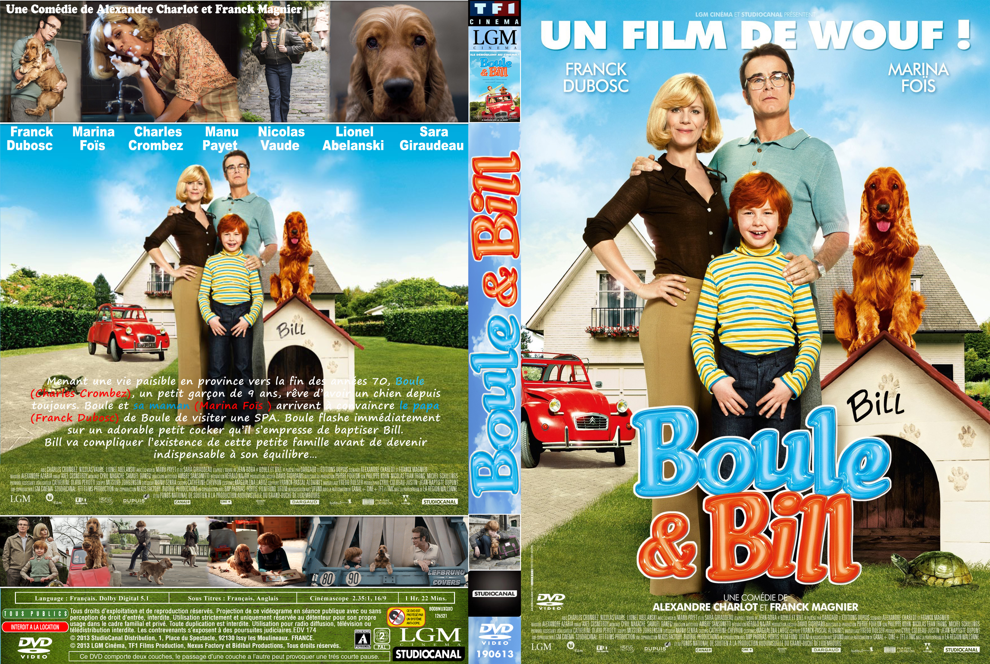 Jaquette DVD Boule et Bill custom