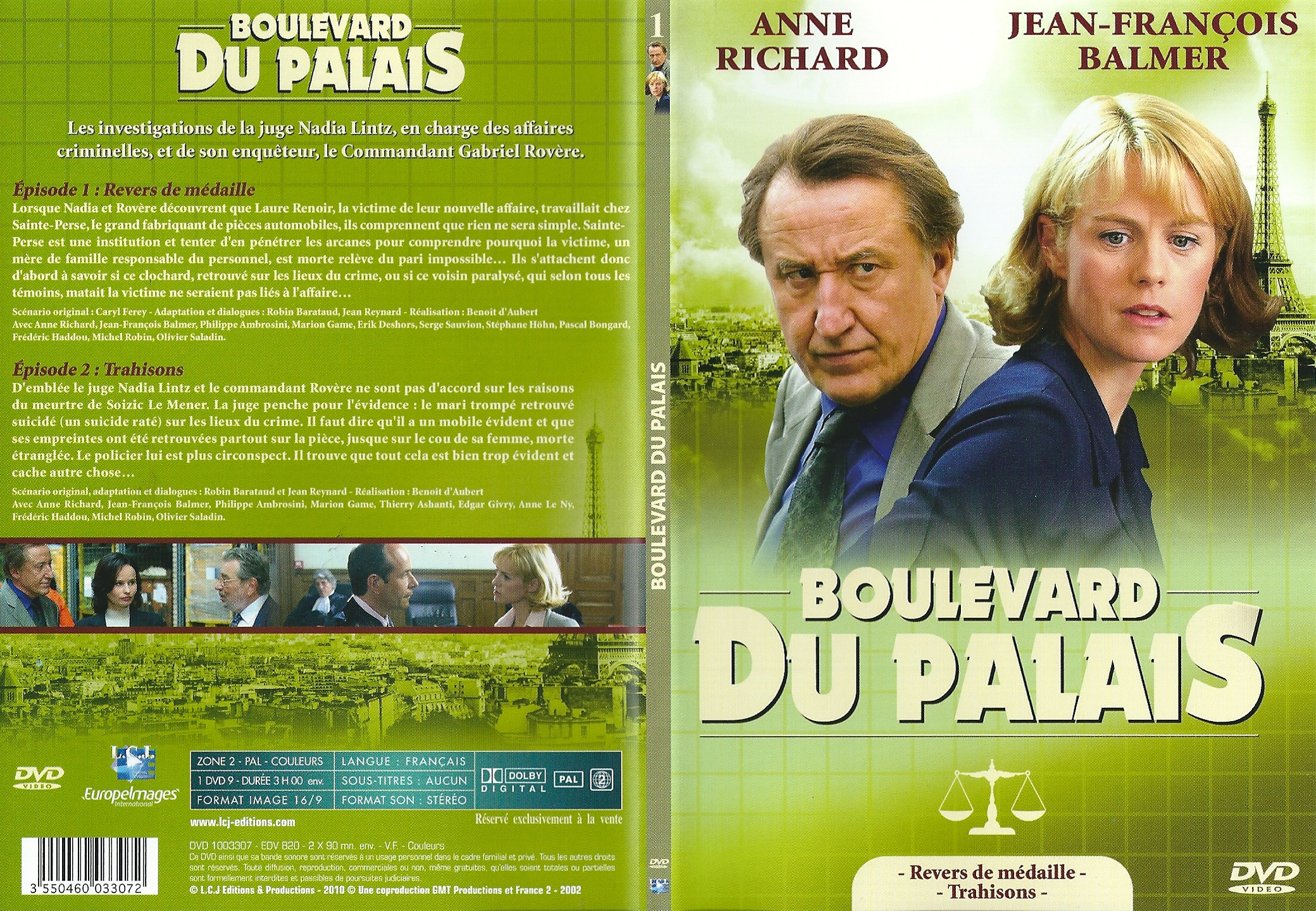 Jaquette DVD Boulevard du Palais Saison 2 DVD 1