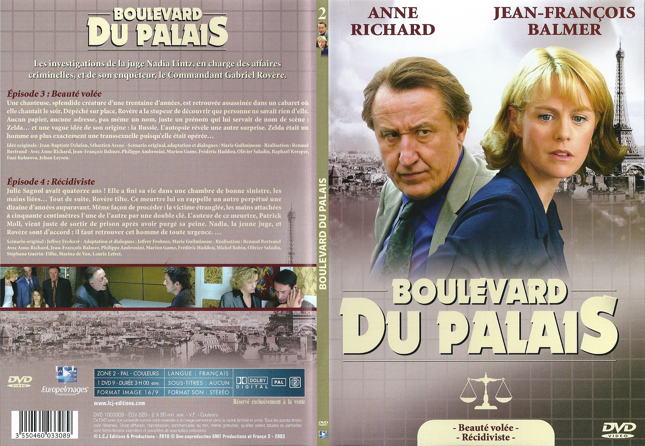 Jaquette DVD Boulevard du Palais Saison 2 DVD 2