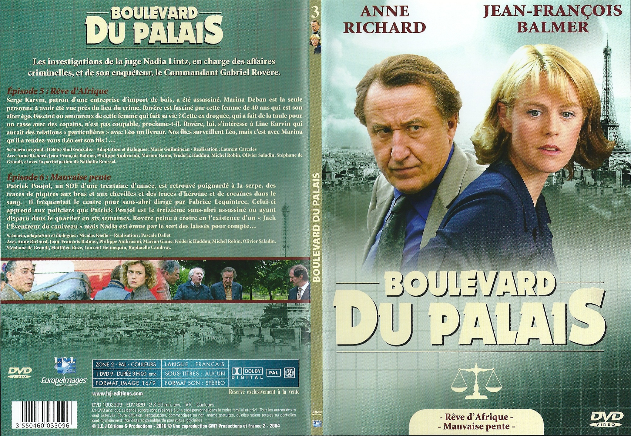 Jaquette DVD Boulevard du Palais Saison 2 DVD 3