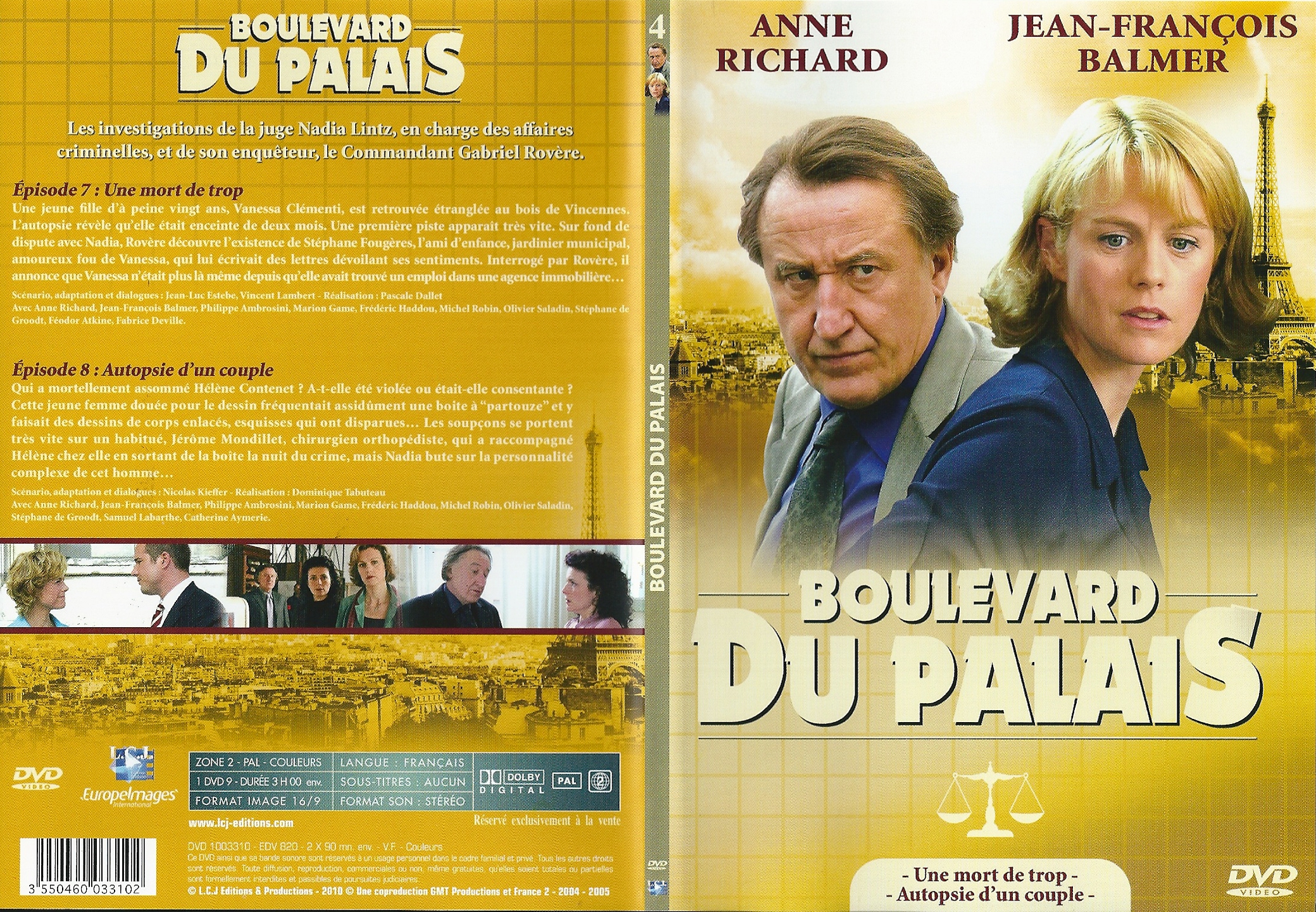 Jaquette DVD Boulevard du Palais Saison 2 DVD 4