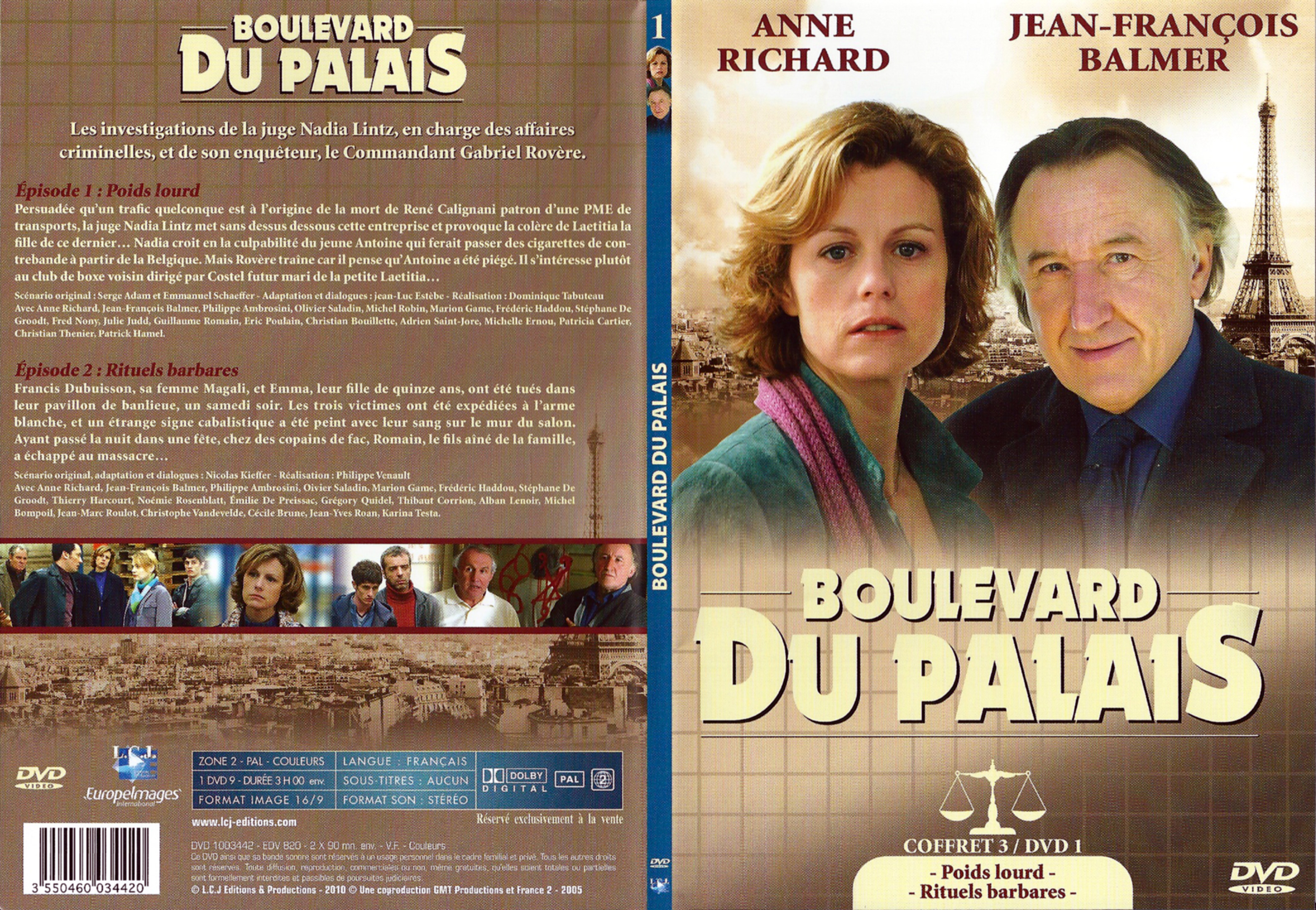 Jaquette DVD Boulevard du palais Saison 3 DVD 1