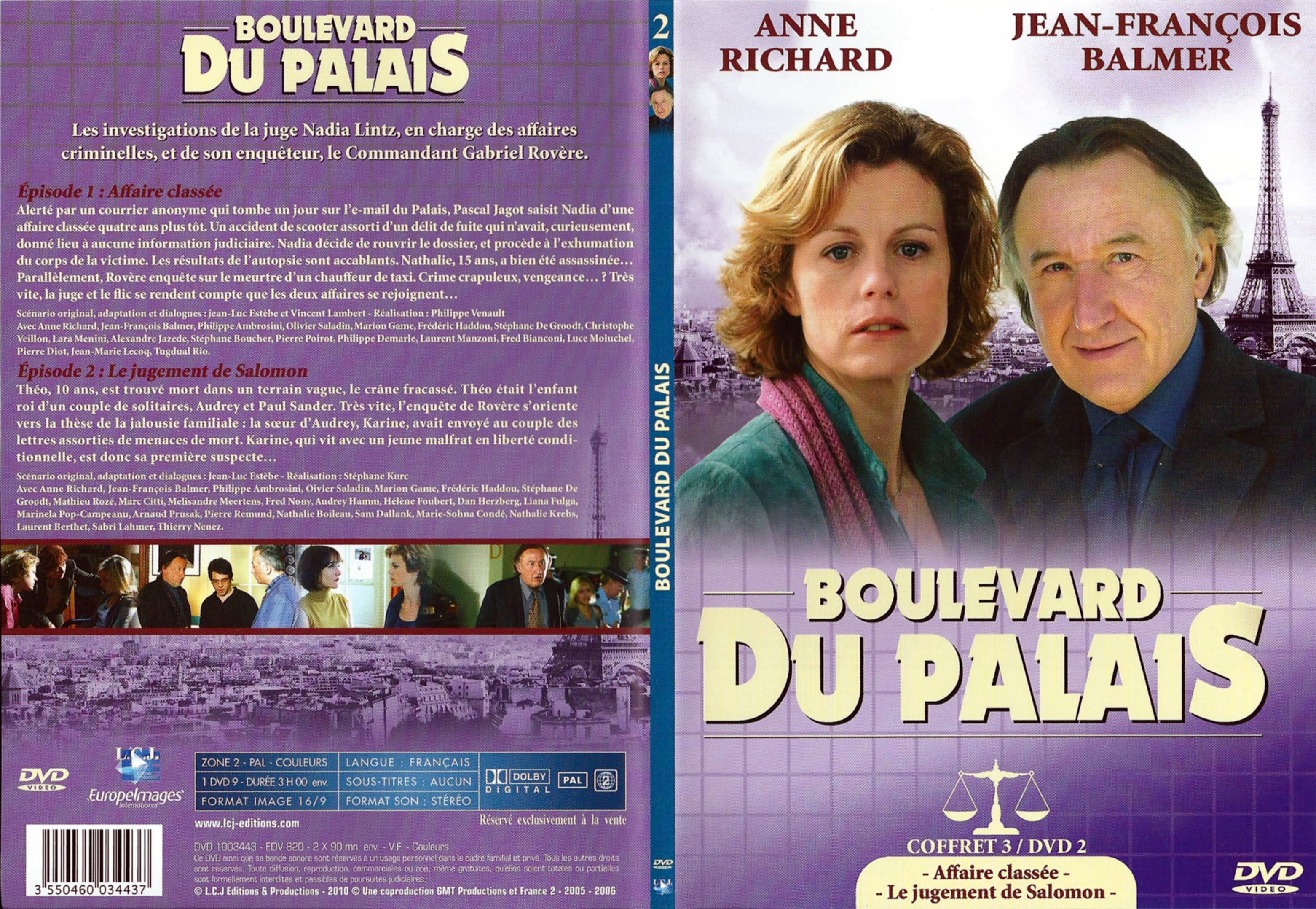 Jaquette DVD Boulevard du palais Saison 3 DVD 2