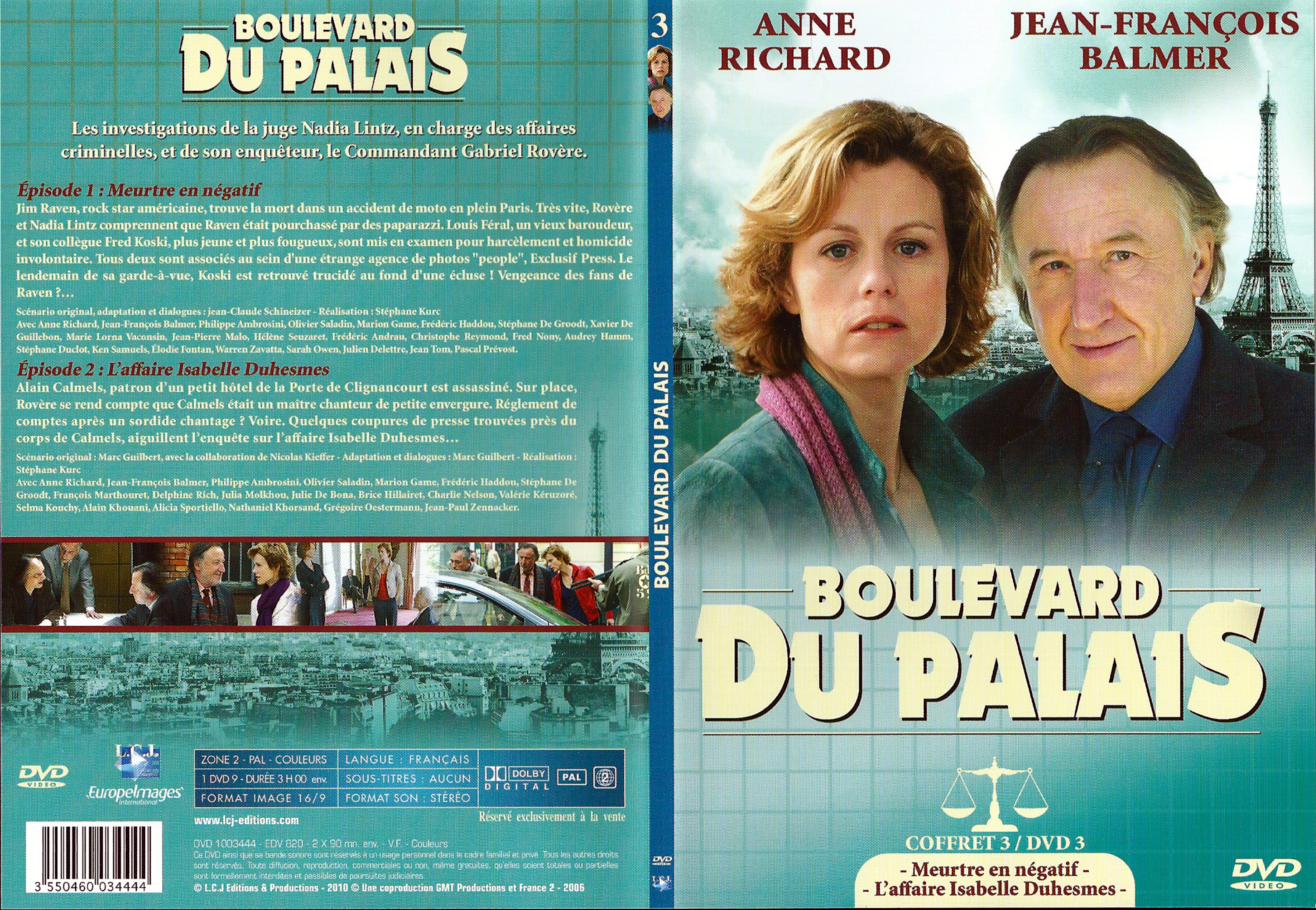 Jaquette DVD Boulevard du palais Saison 3 DVD 3
