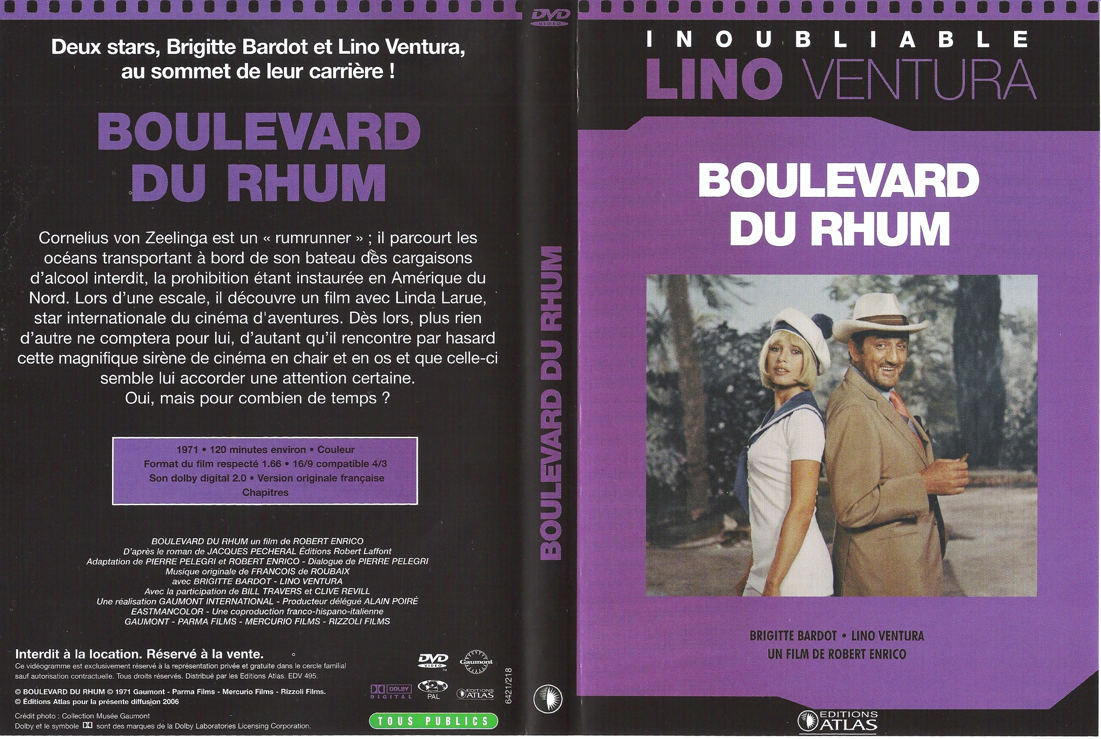 Jaquette DVD Boulevard du rhum