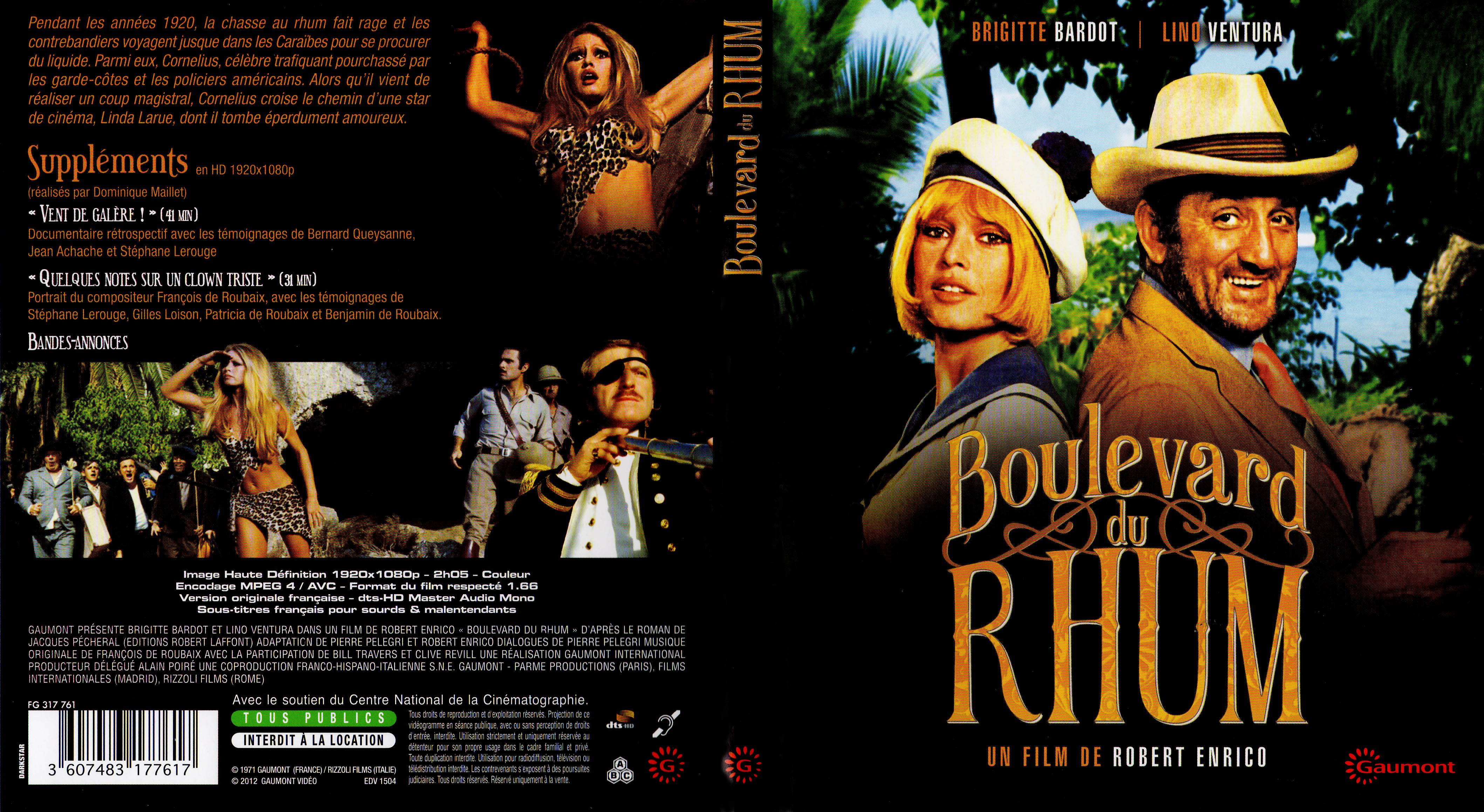 Jaquette DVD Boulevard du rhum (BLU-RAY)