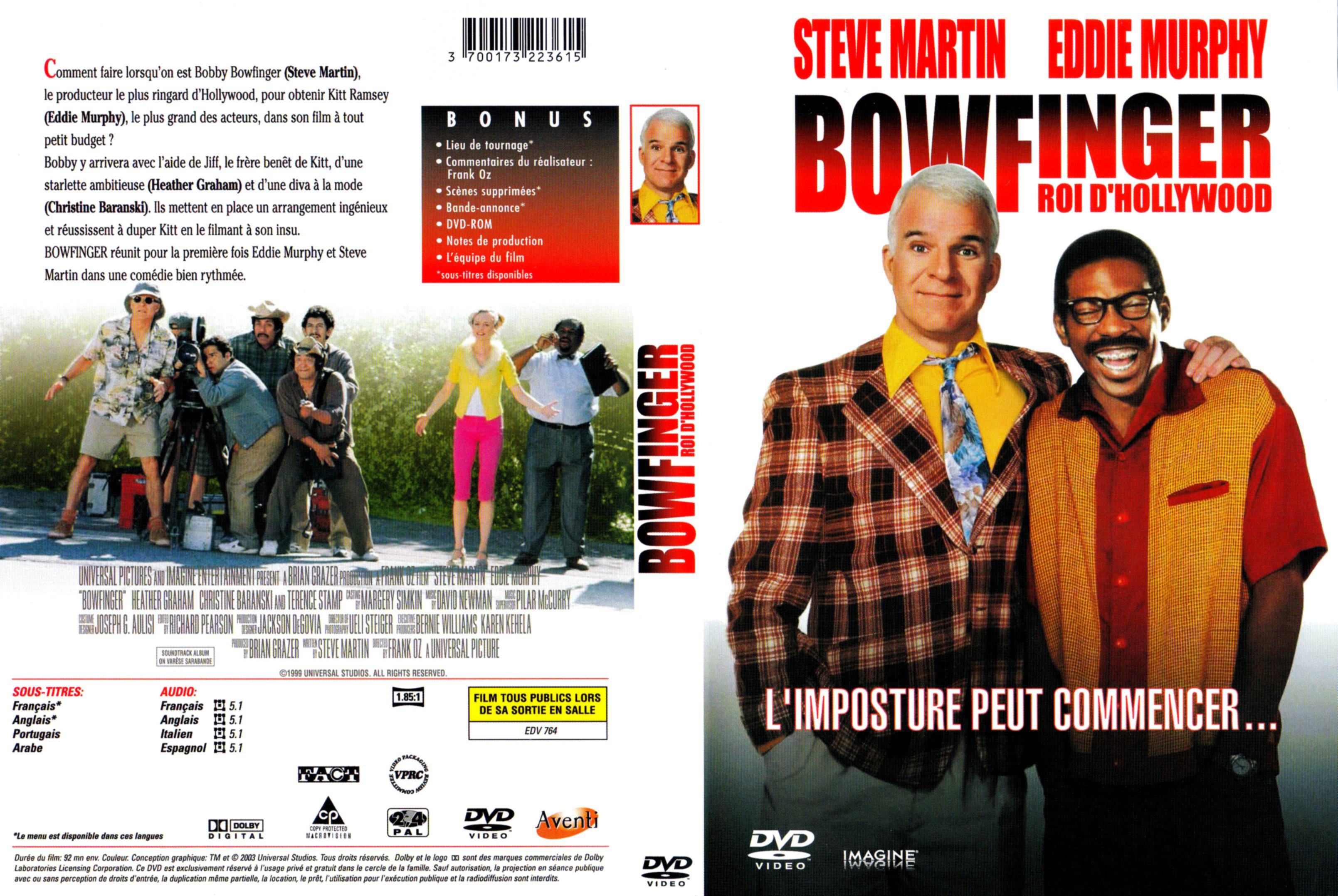 Jaquette DVD Bowfinger v2