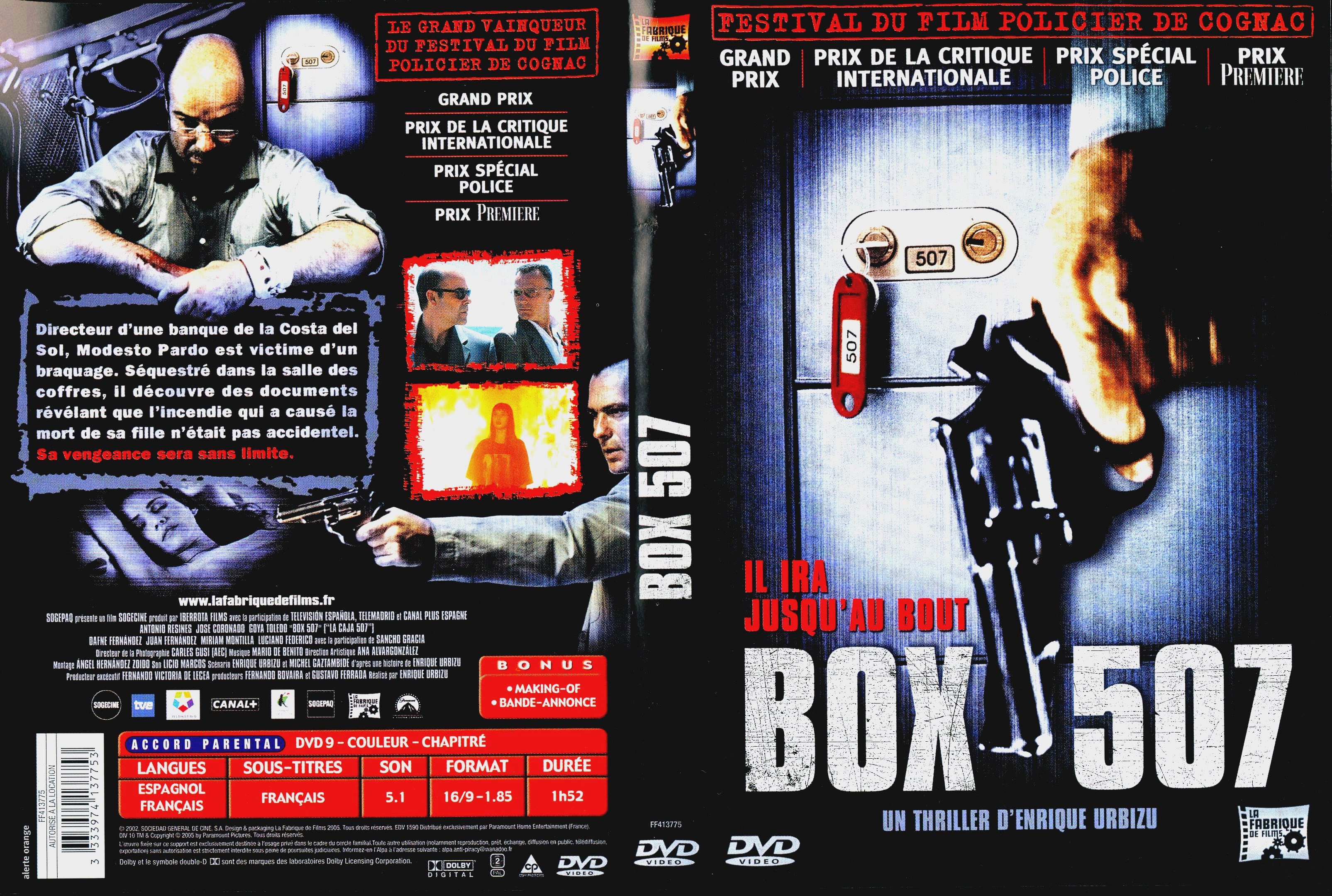 Jaquette DVD Box 507