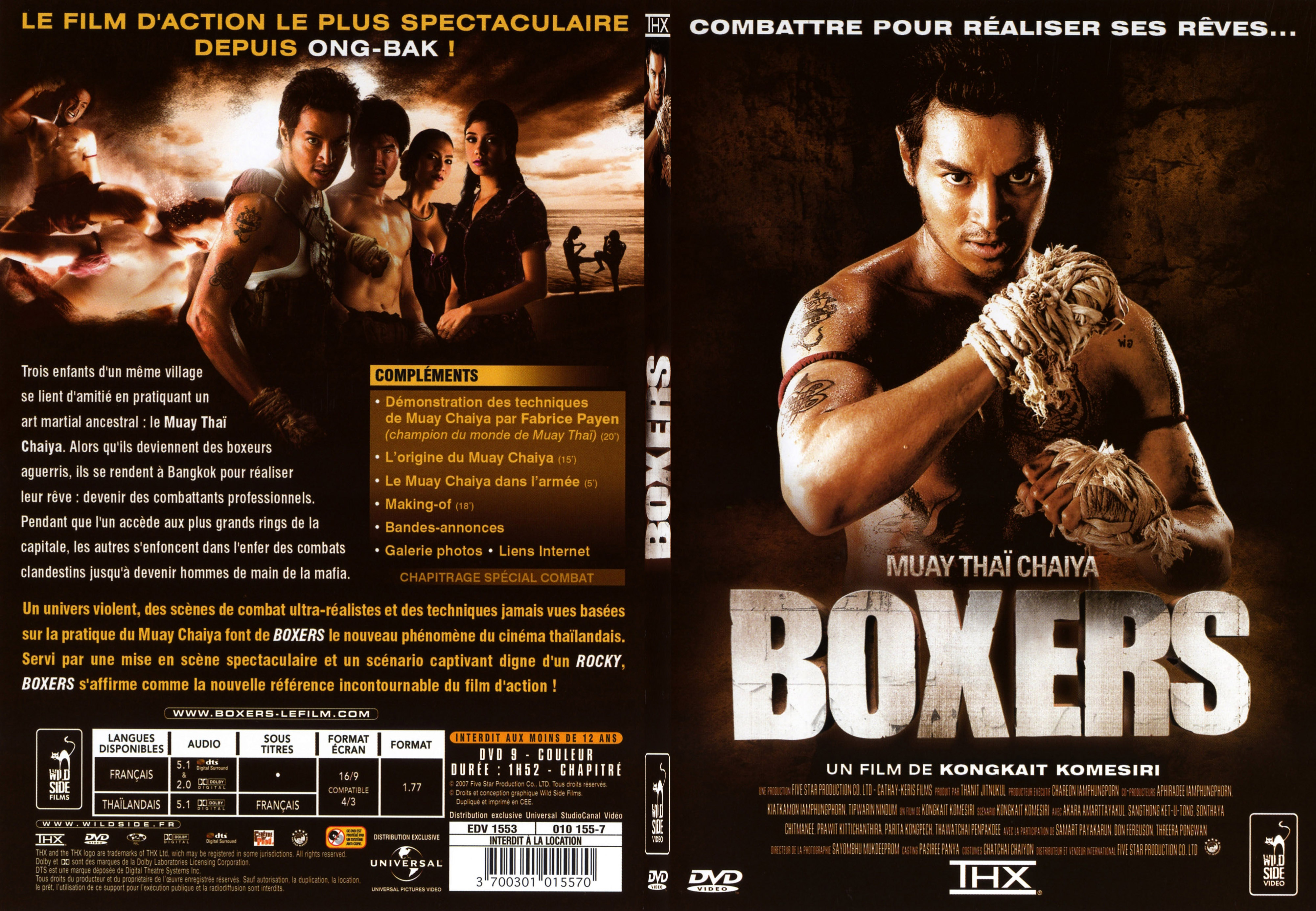 Jaquette DVD Boxers - SLIM