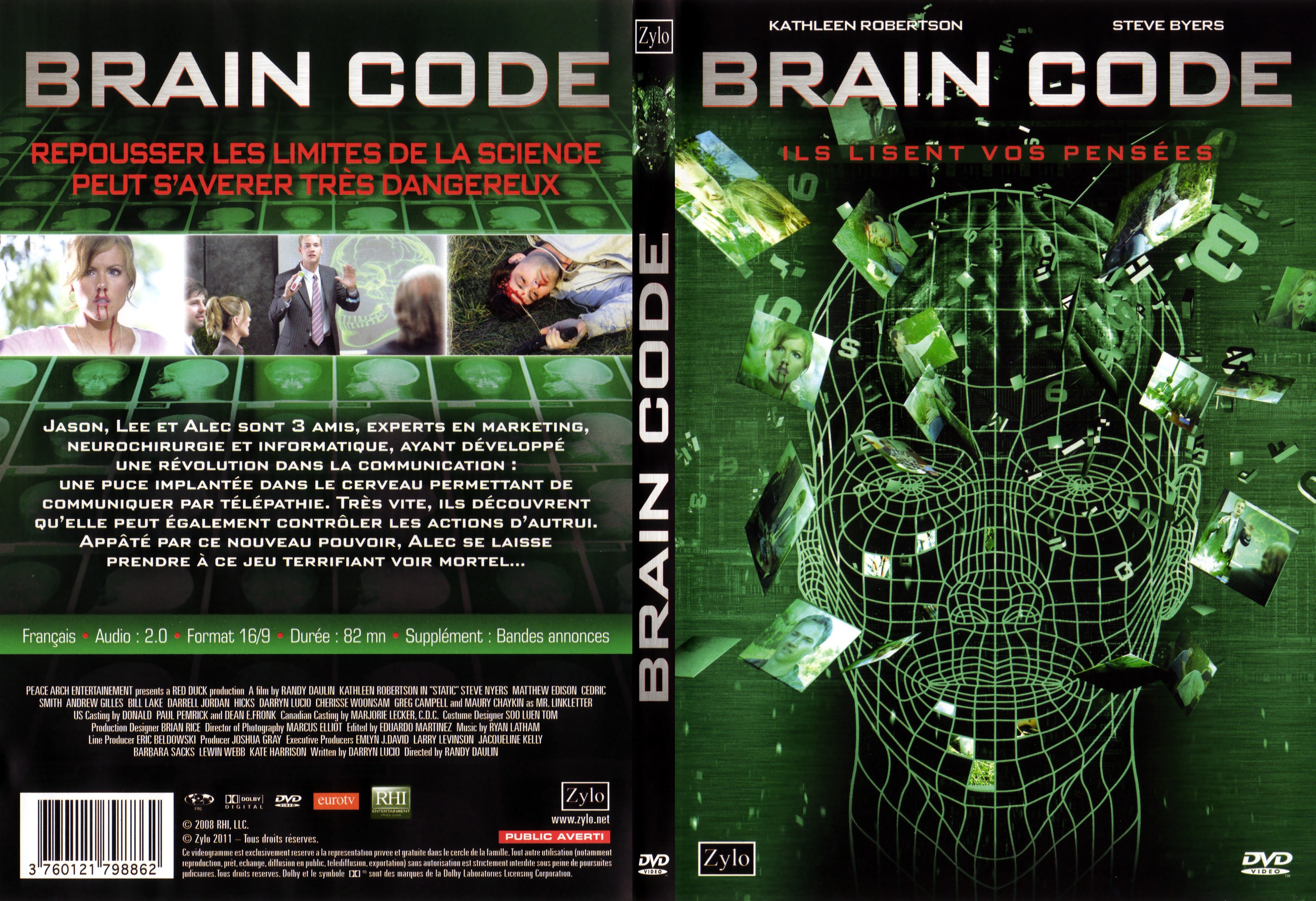 Jaquette DVD Brain code - SLIM