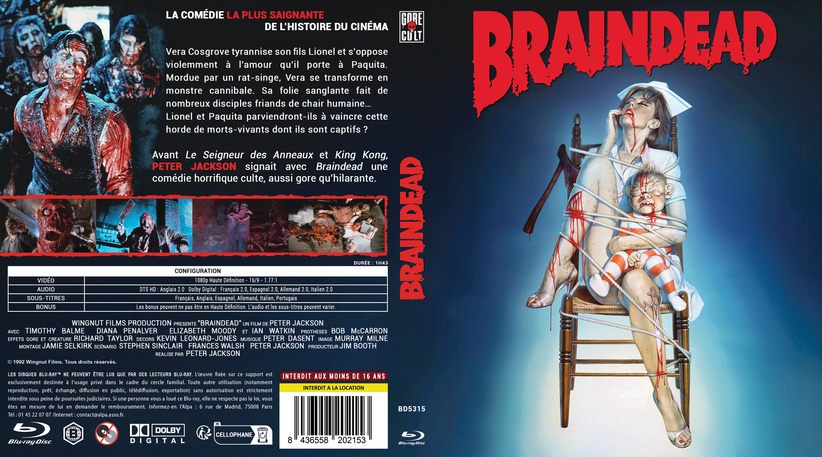 Jaquette DVD Braindead (BLU-RAY)