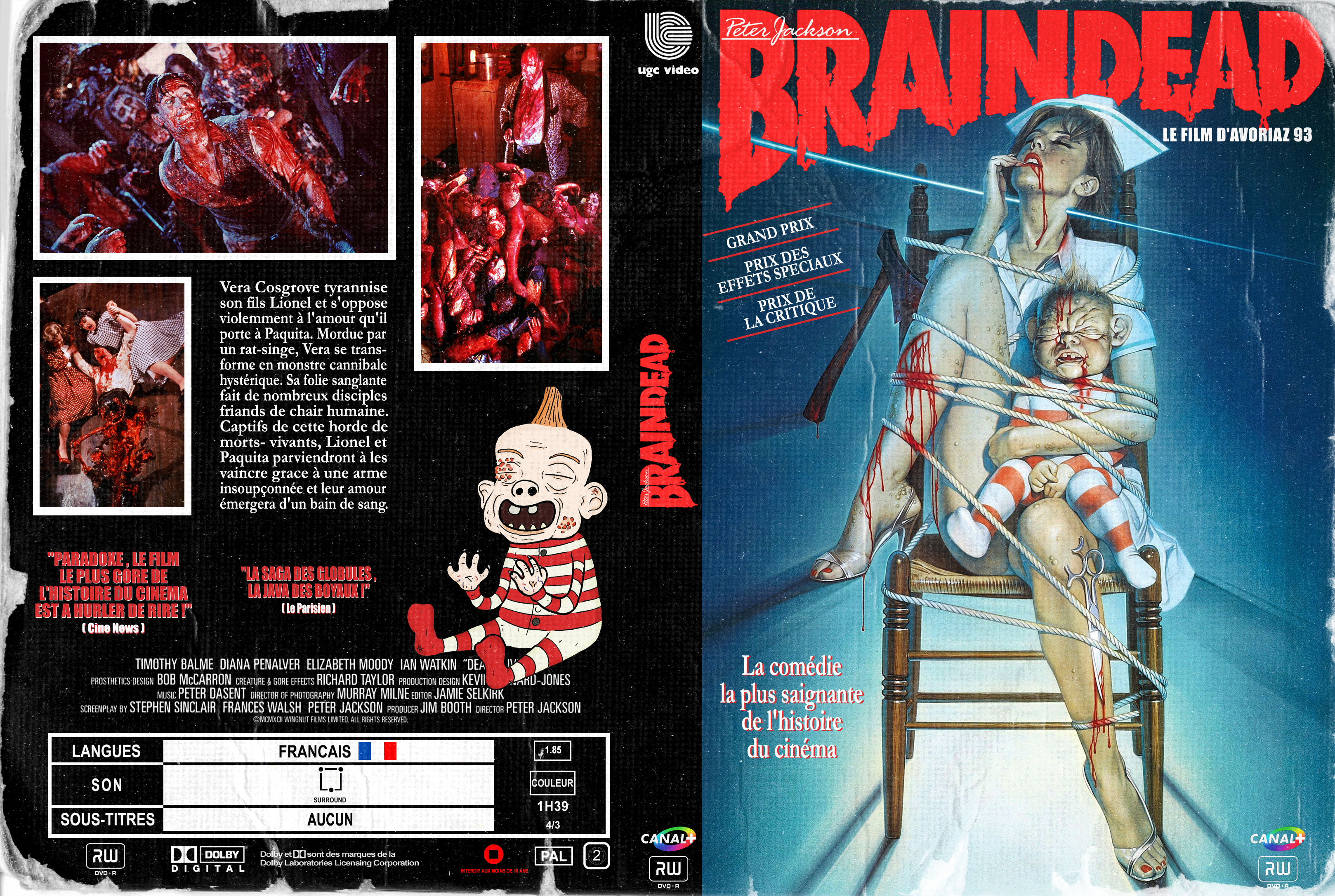Jaquette DVD Braindead custom