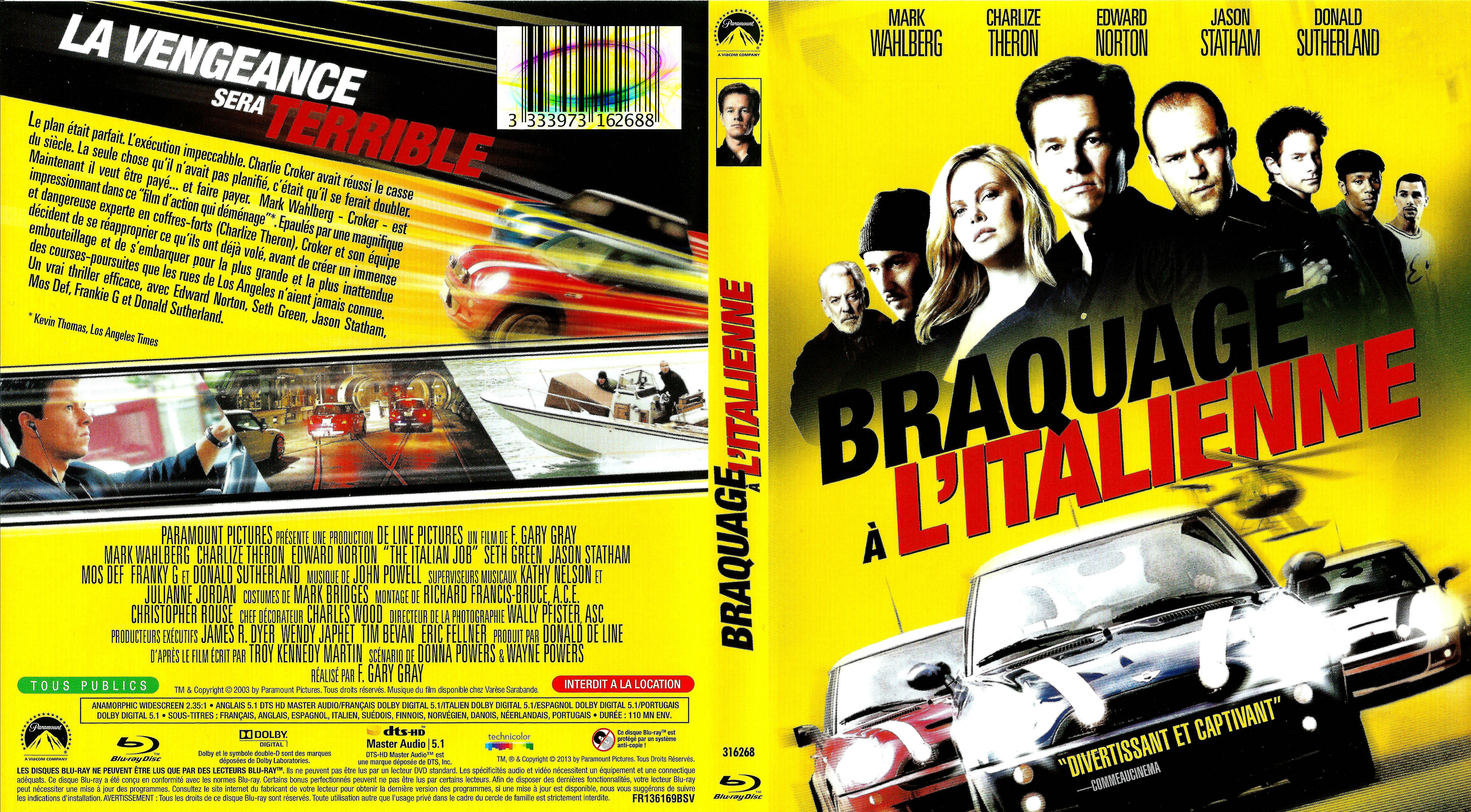 Jaquette DVD Braquage  l