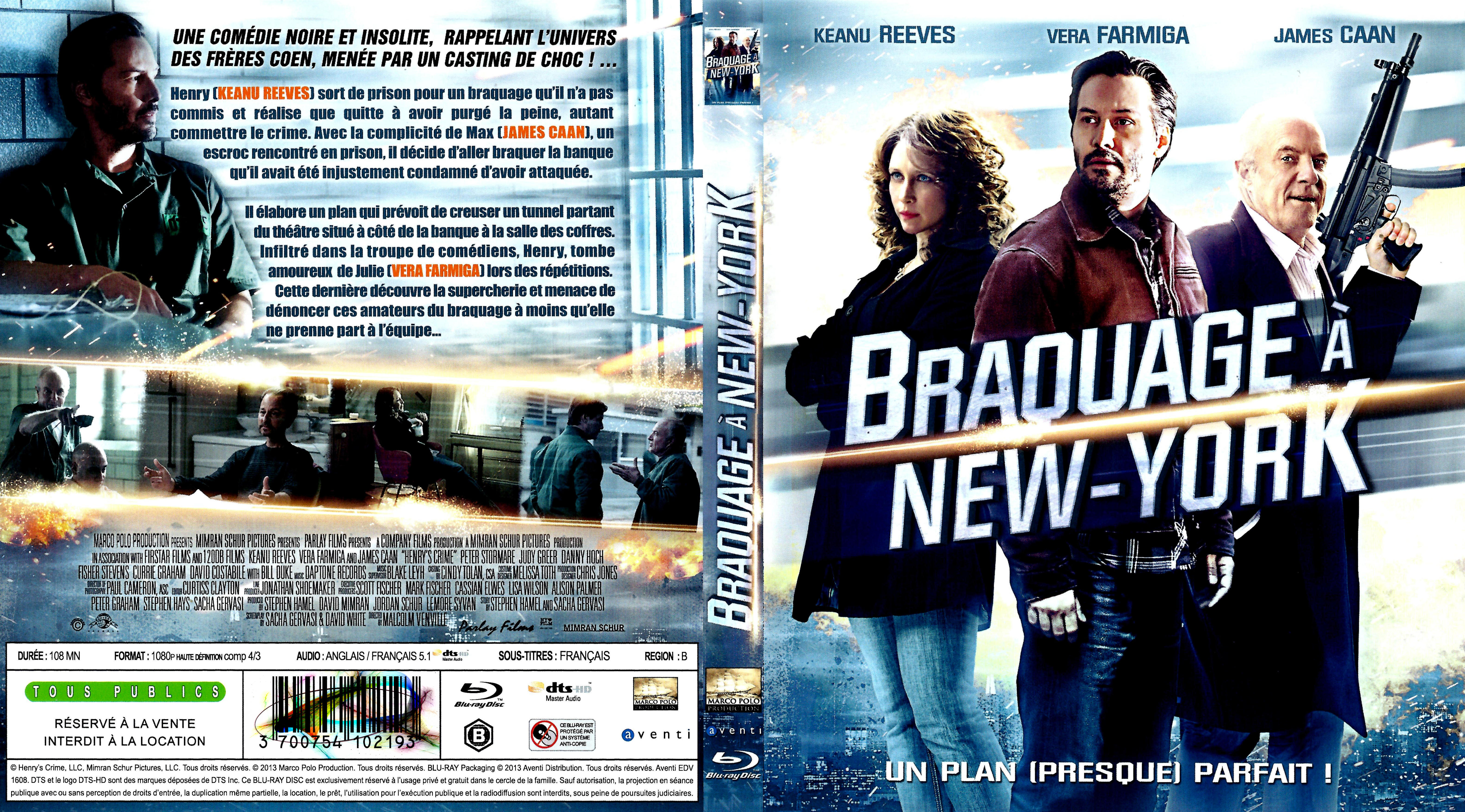 Jaquette DVD Braquage  new-york (BLU-RAY)