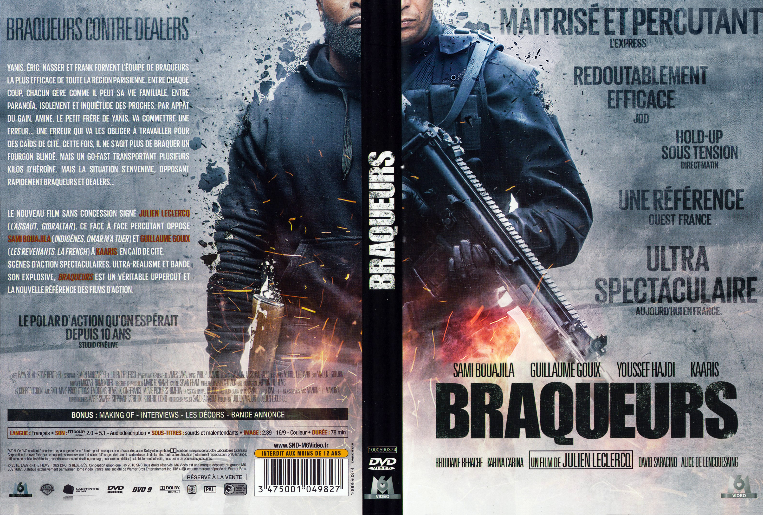 Jaquette DVD Braqueurs (2016)
