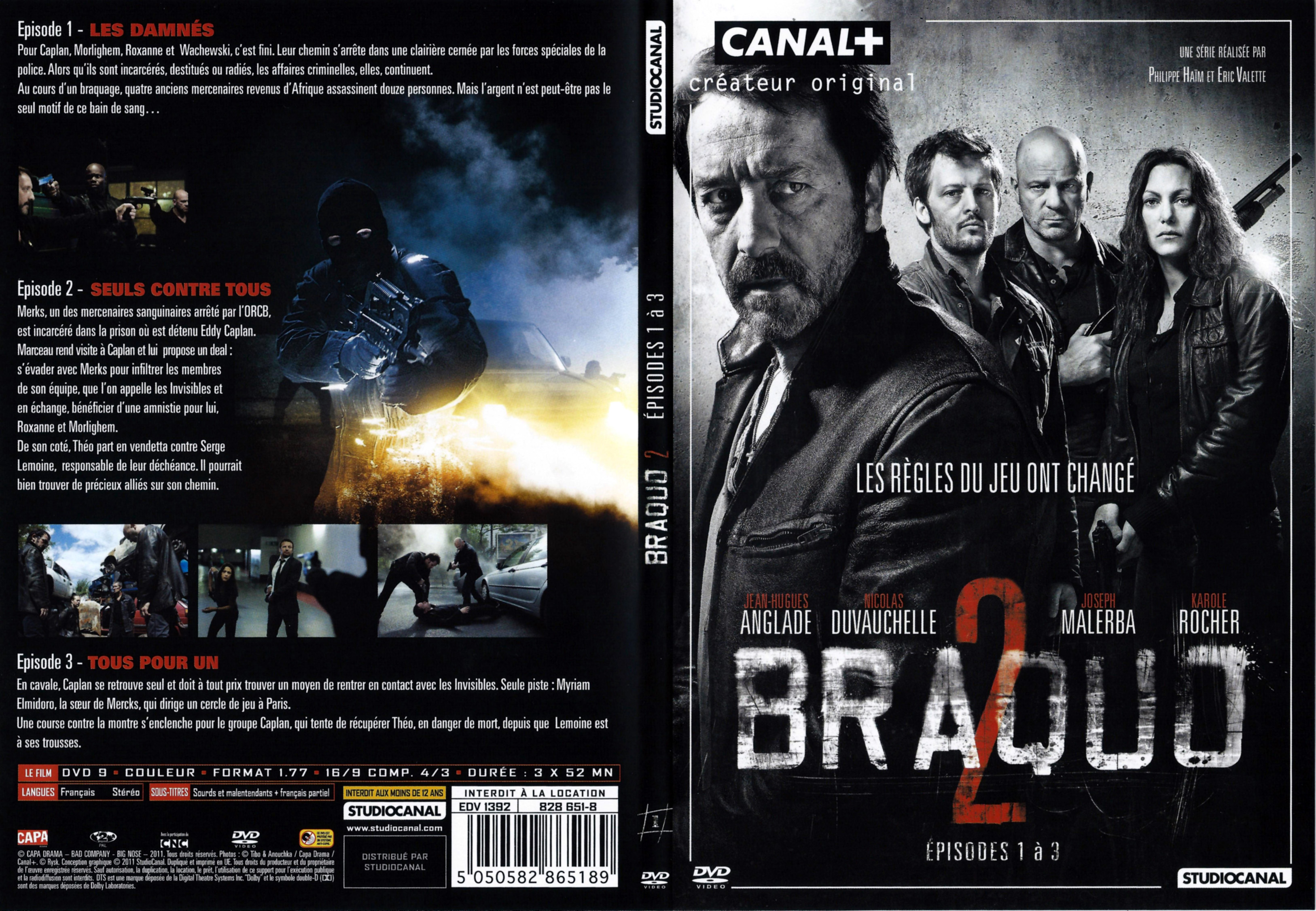 Jaquette DVD Braquo Saison 2 Episodes 1-2-3