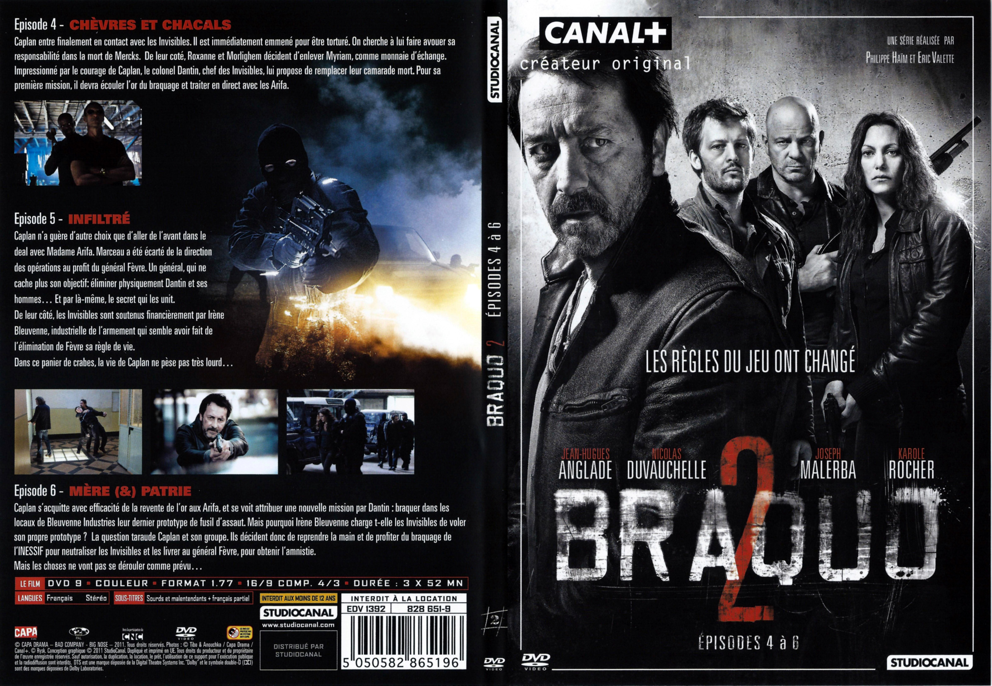 Jaquette DVD Braquo Saison 2 Episodes 4-5-6