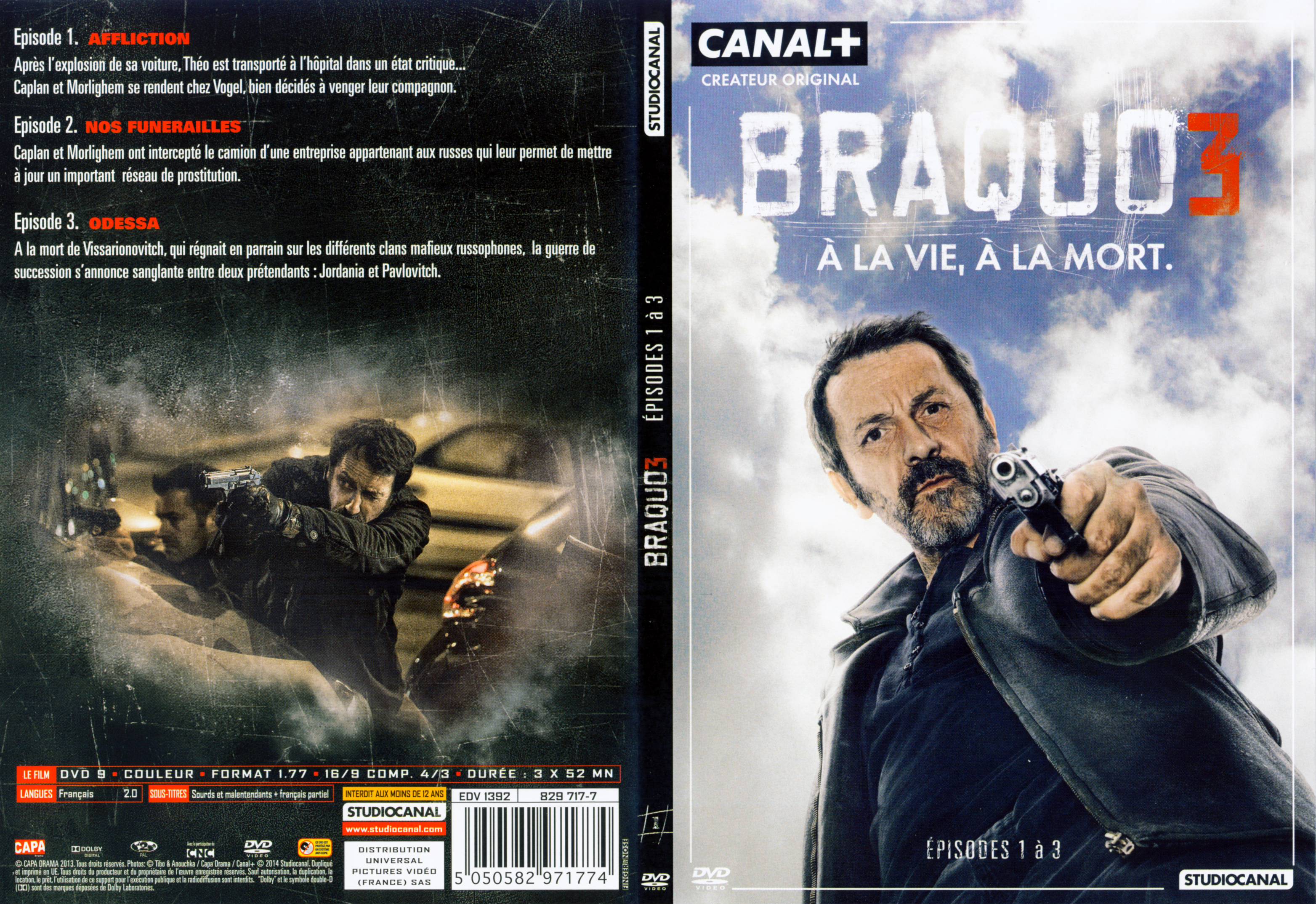 Jaquette DVD Braquo Saison 3 DVD 1