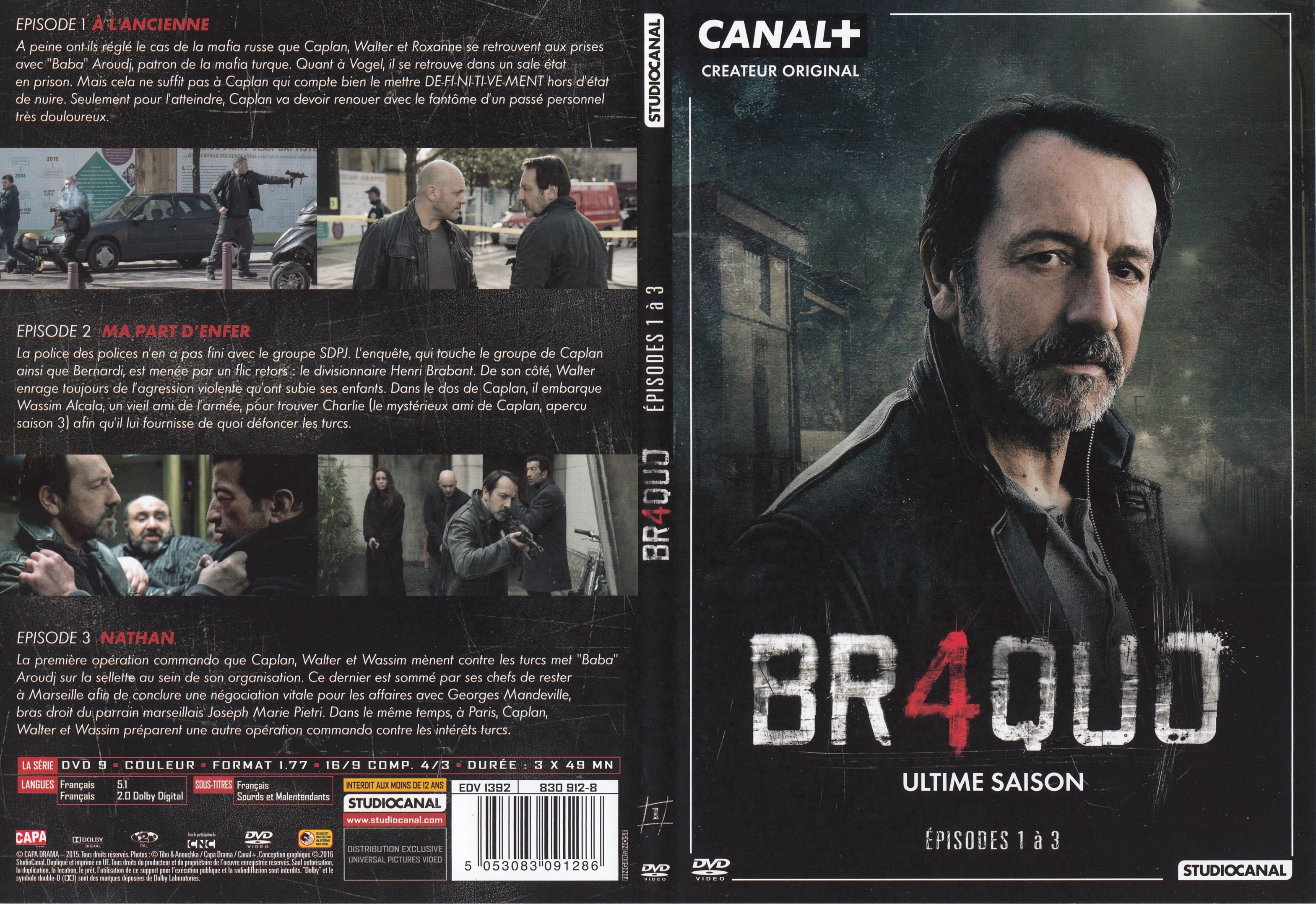 Jaquette DVD Braquo saison 4 DVD 1
