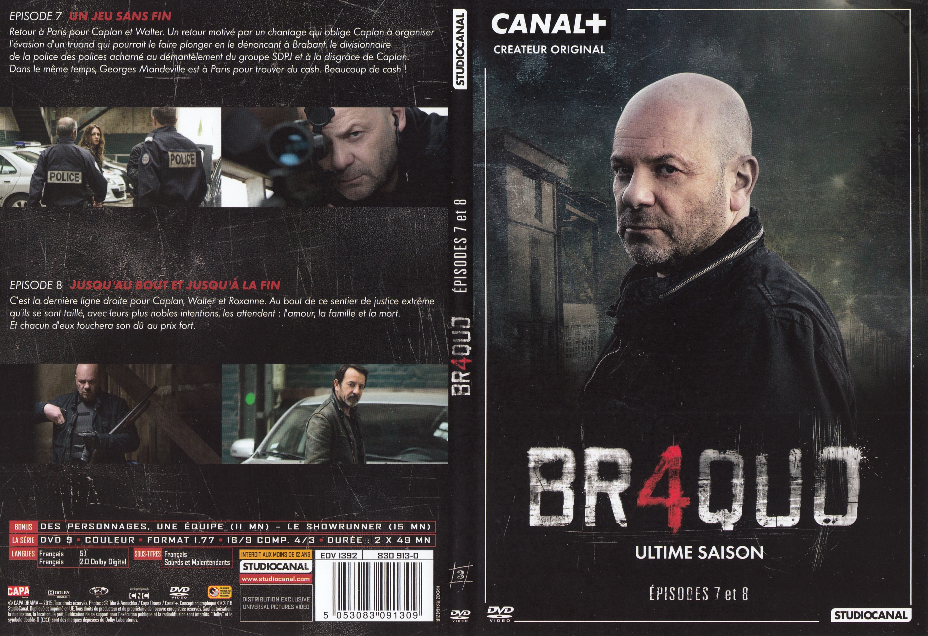 Jaquette DVD Braquo saison 4 DVD 3