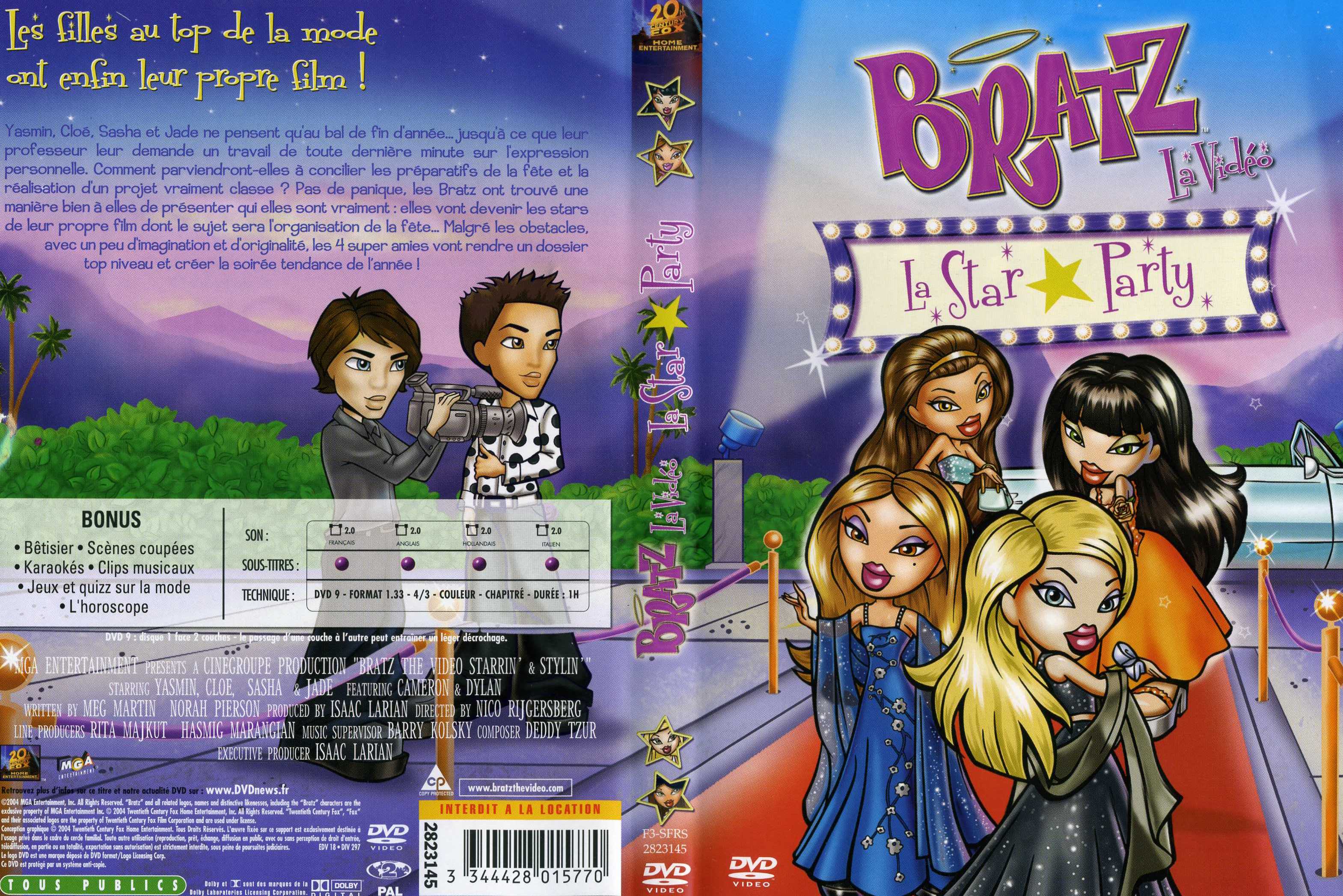 Jaquette DVD Bratz la star party