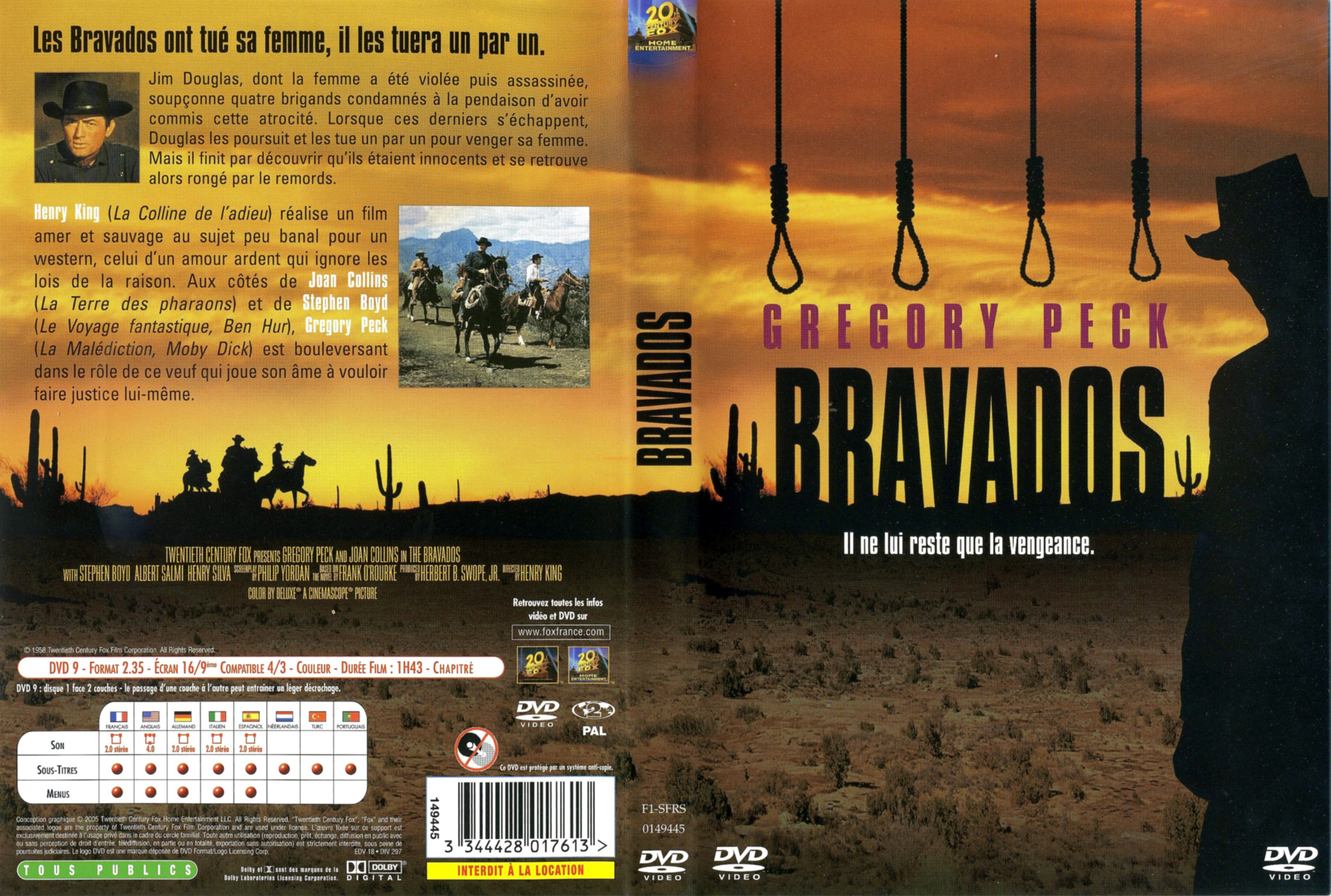 Jaquette DVD Bravados