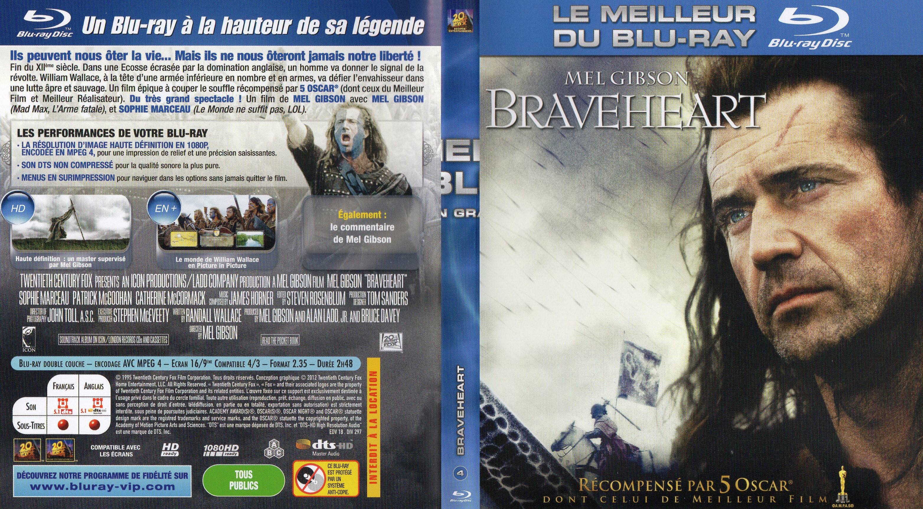 Jaquette DVD Braveheart (BLU-RAY) v4