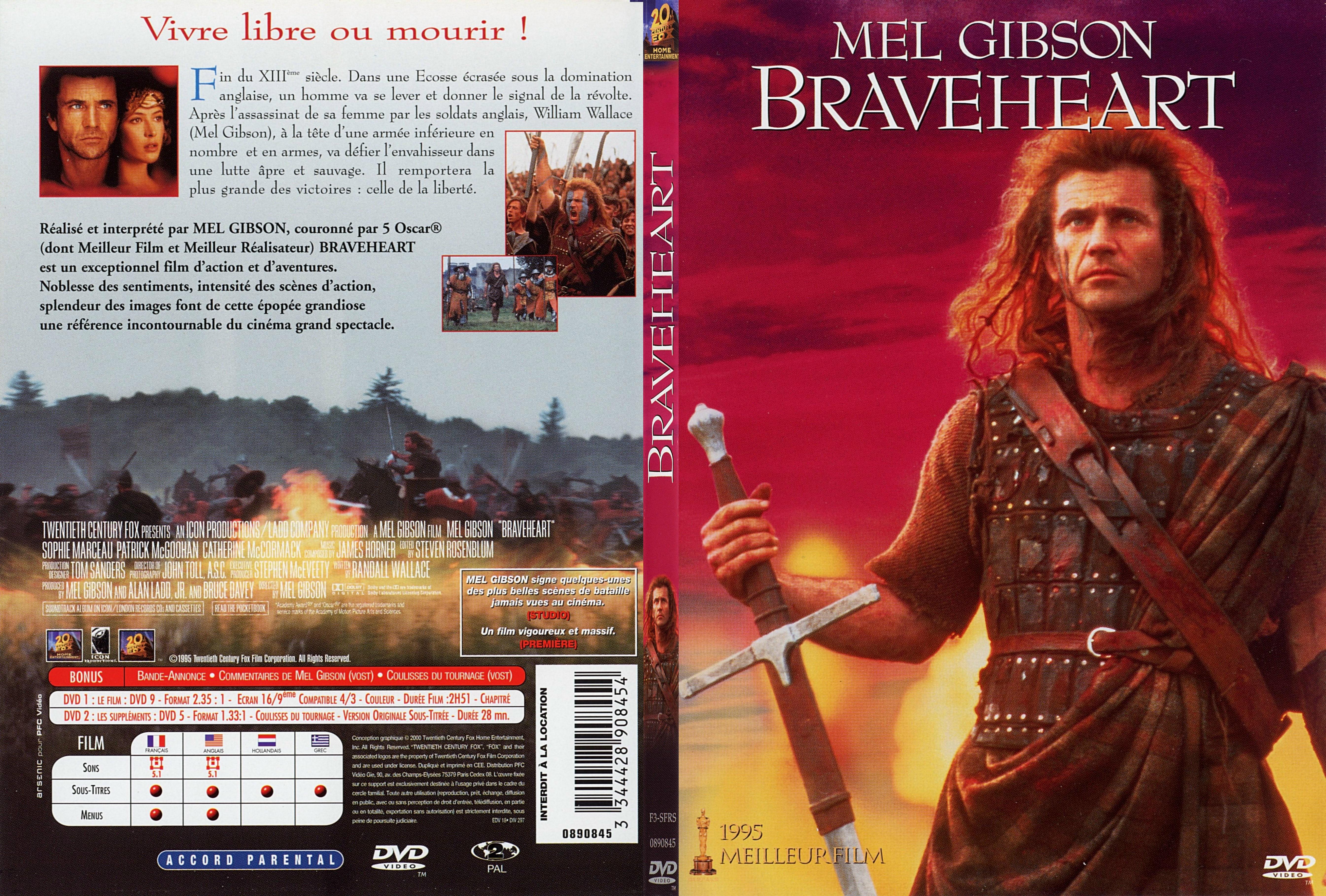 Jaquette DVD Braveheart - SLIM