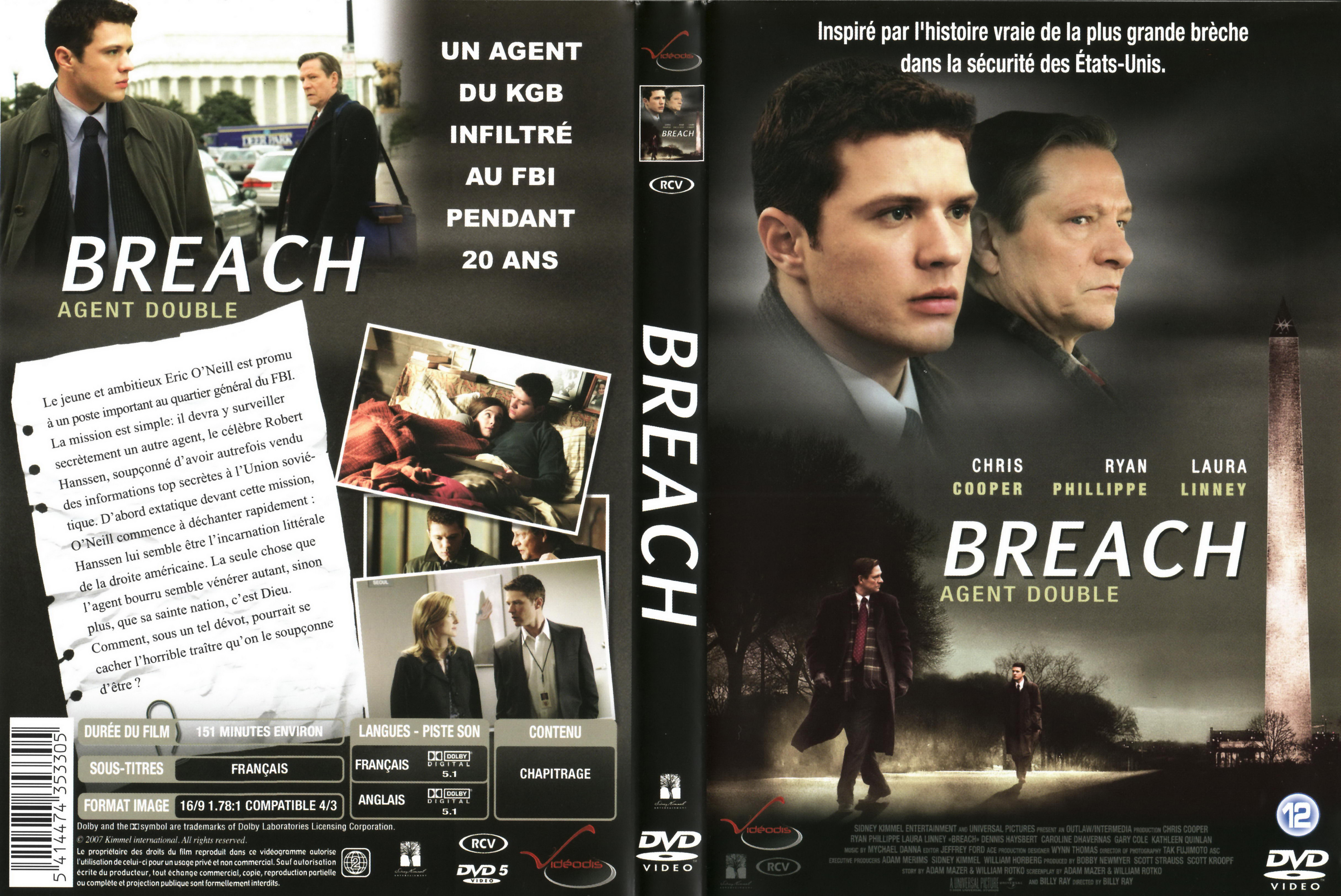 Jaquette DVD Breach - Agent double