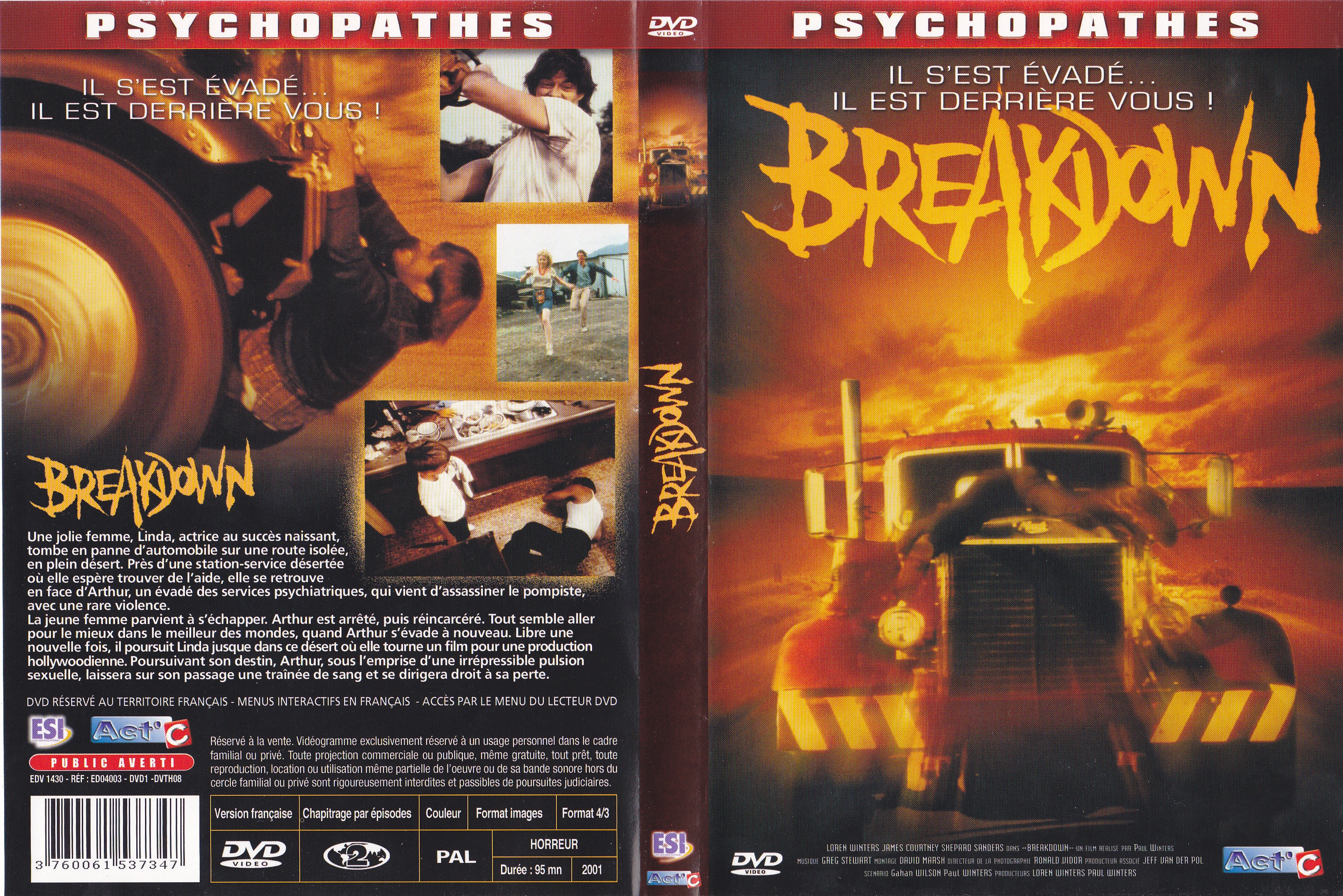 Jaquette DVD Breakdown (1989) v2