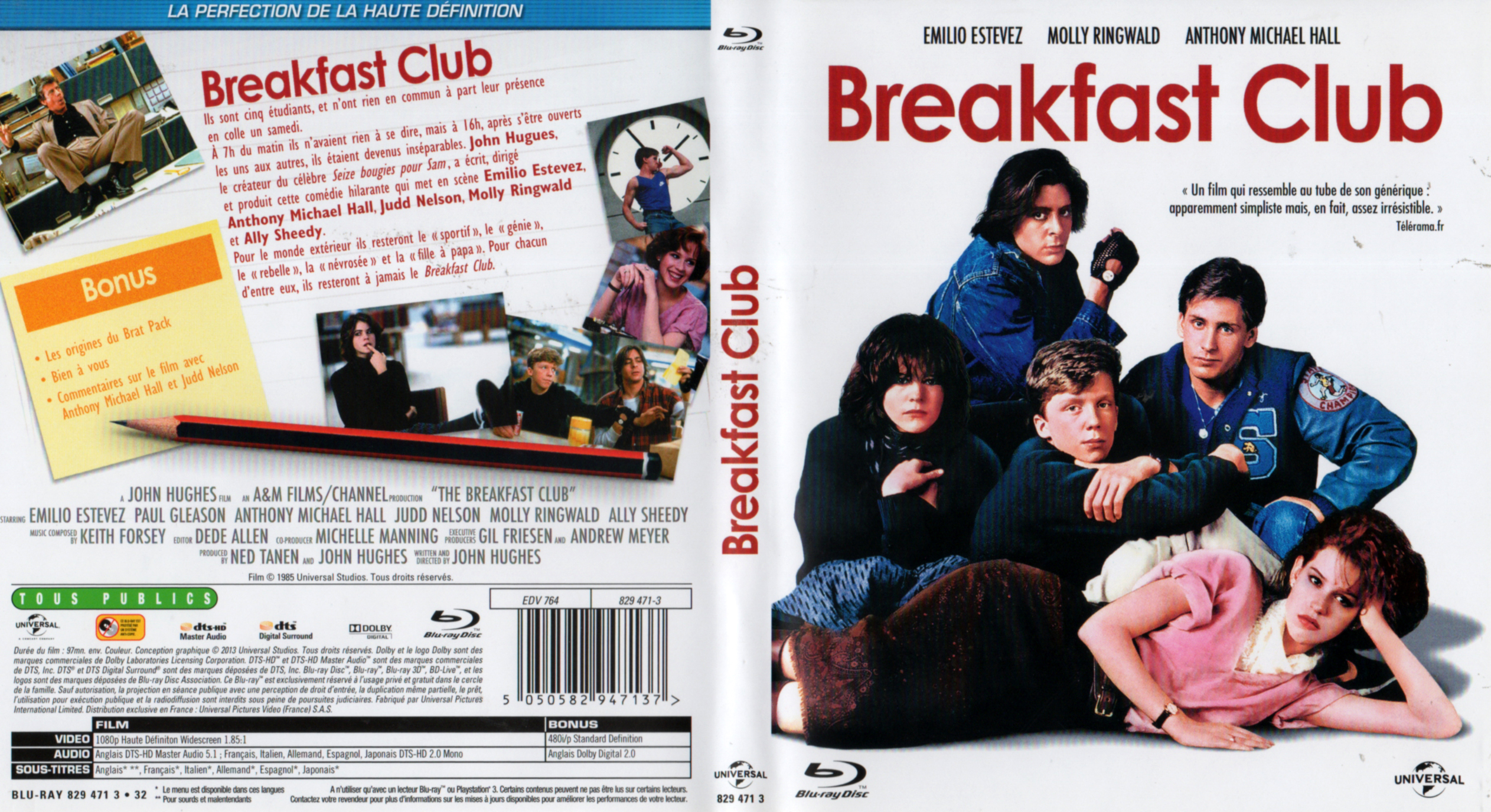 Jaquette DVD Breakfast Club (BLU-RAY)