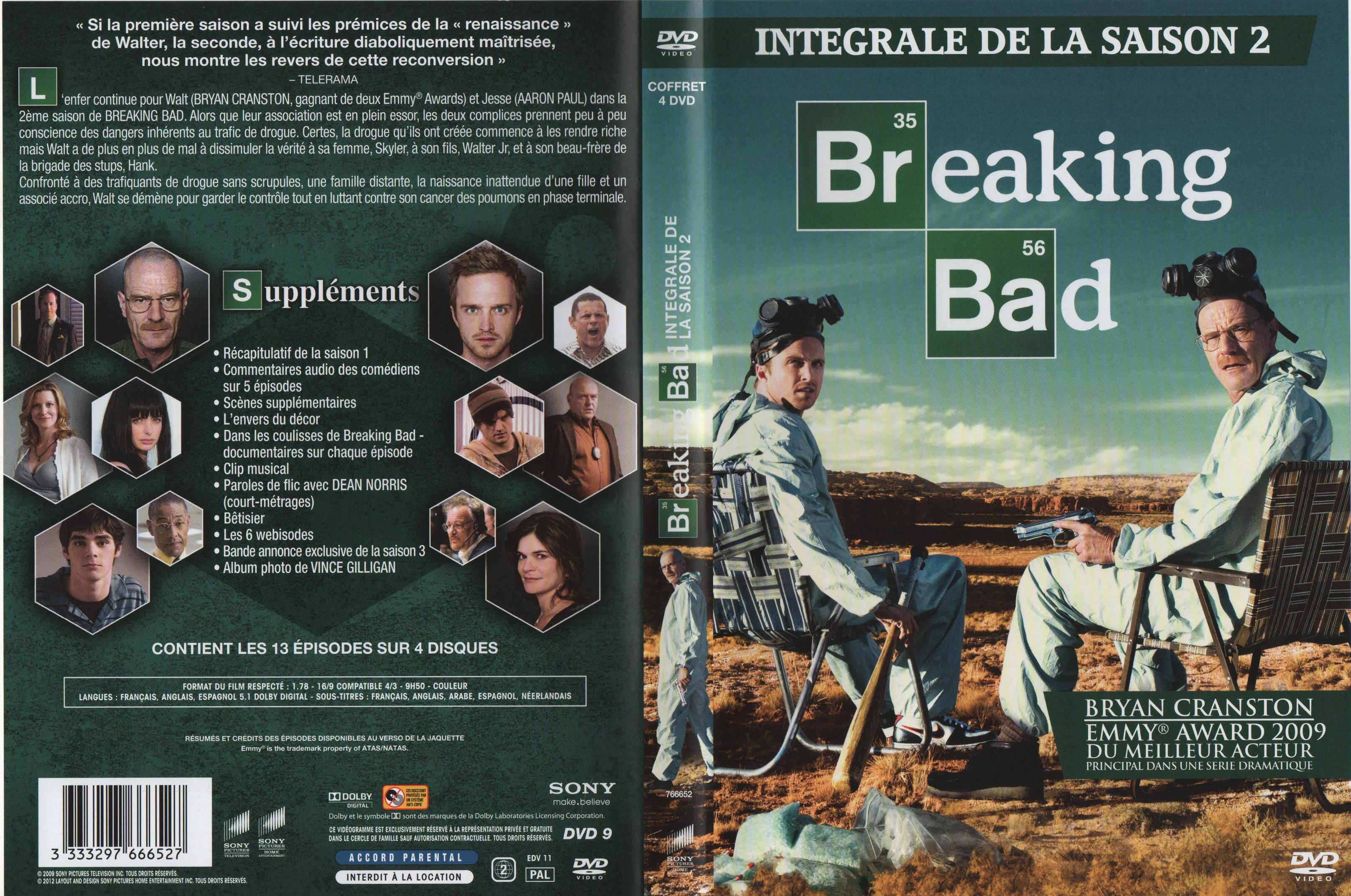 Jaquette DVD Breaking Bad Saison 2 COFFRET