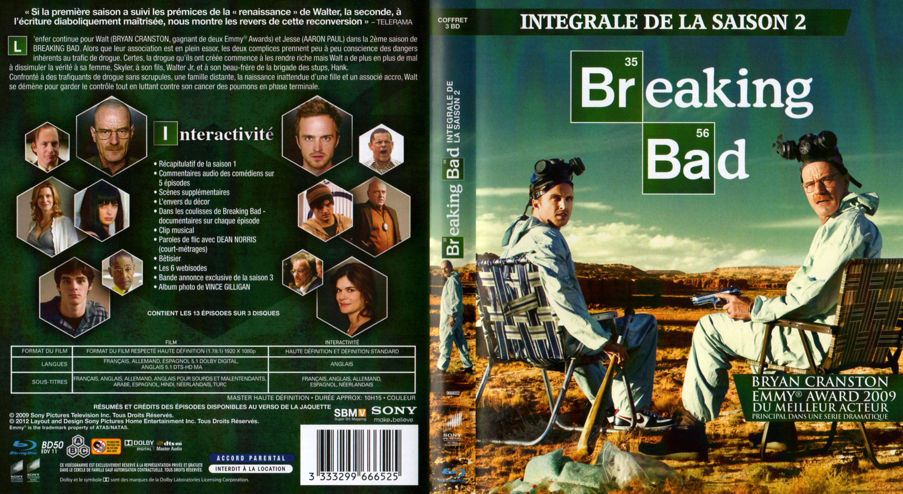 Jaquette DVD Breaking Bad Saison 2 (BLU-RAY)