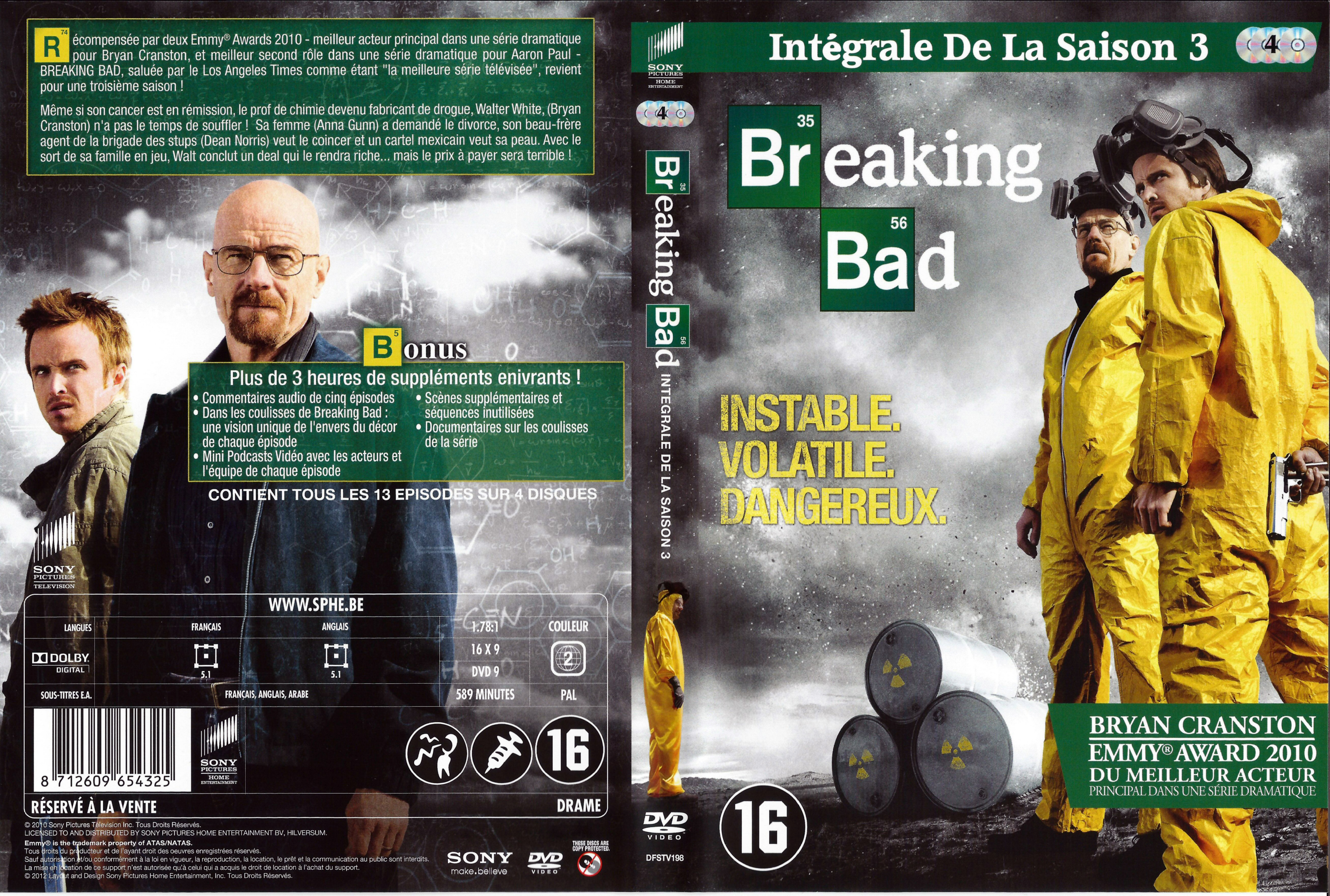 Jaquette DVD Breaking Bad Saison 3