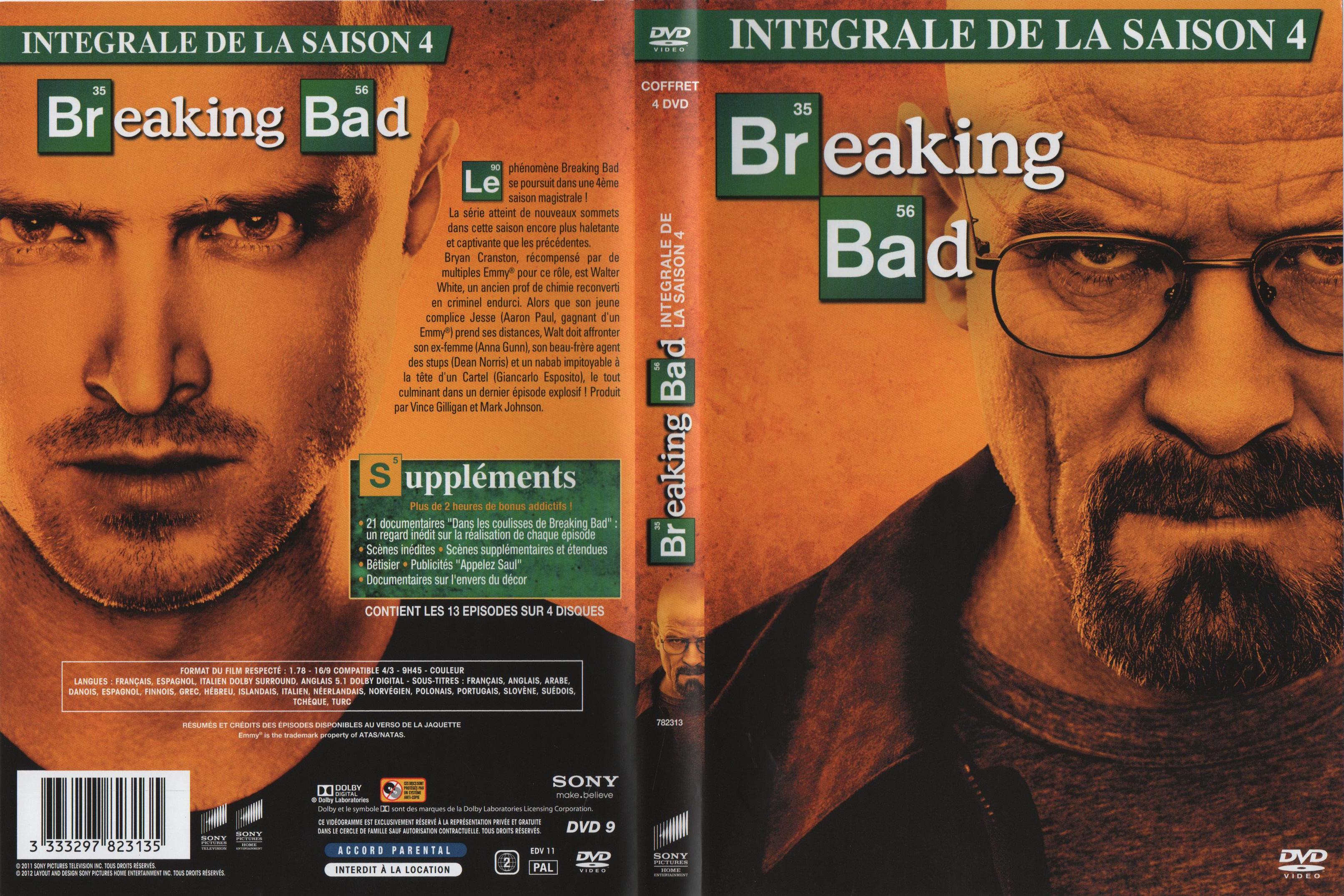 Jaquette DVD Breaking Bad Saison 4 COFFRET