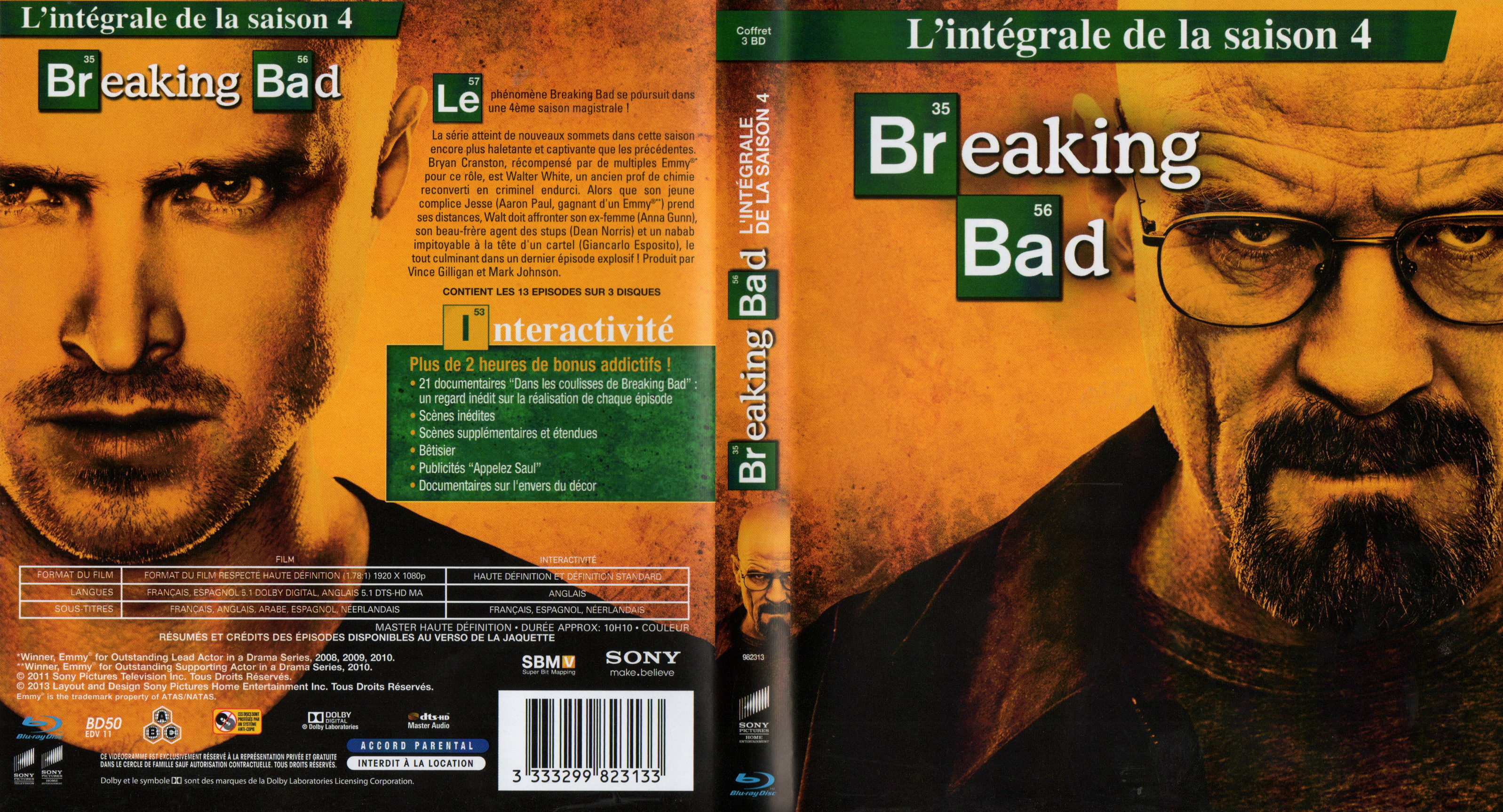 Jaquette DVD Breaking Bad Saison 4 (BLU-RAY)
