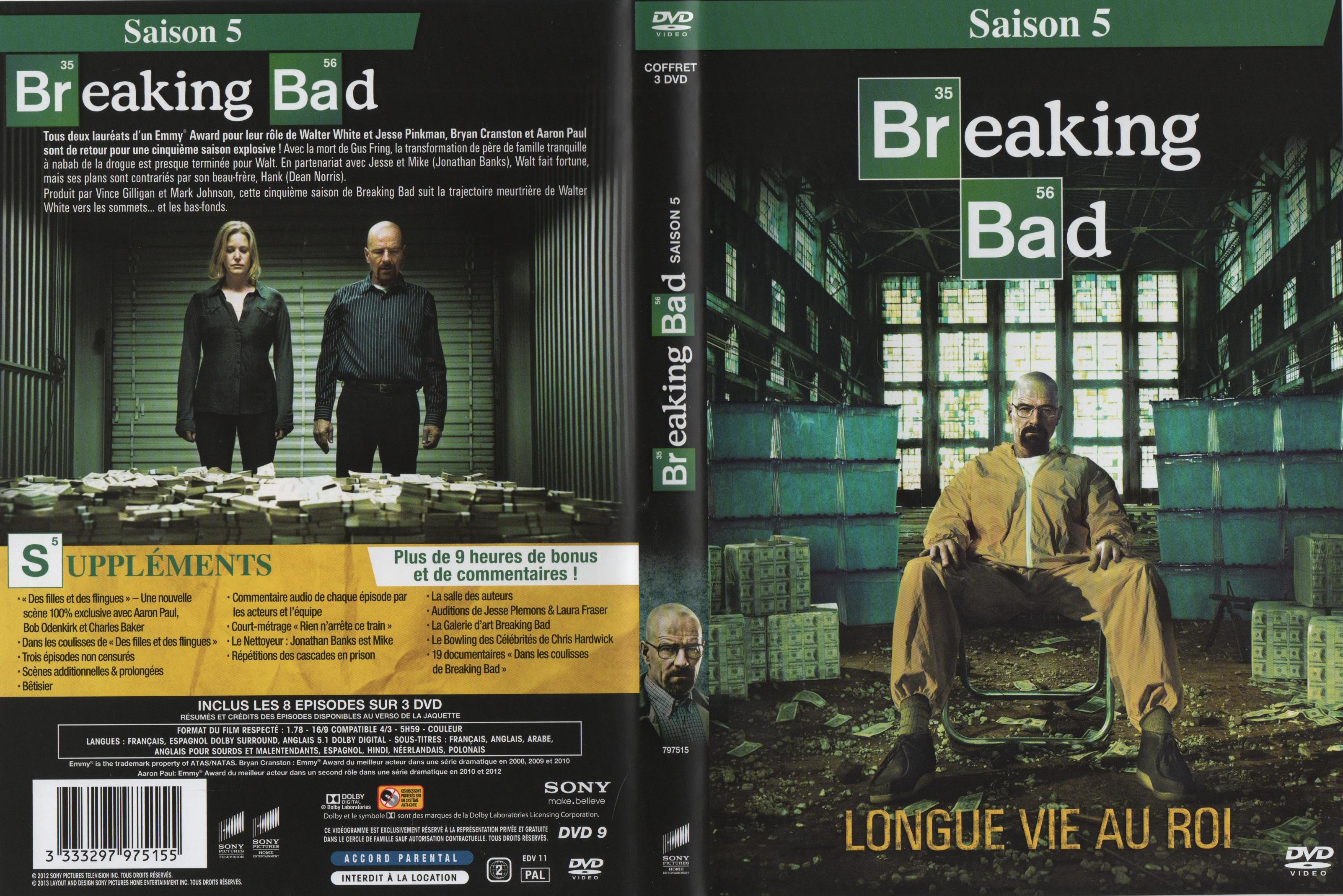 Jaquette DVD Breaking Bad Saison 5 COFFRET v2