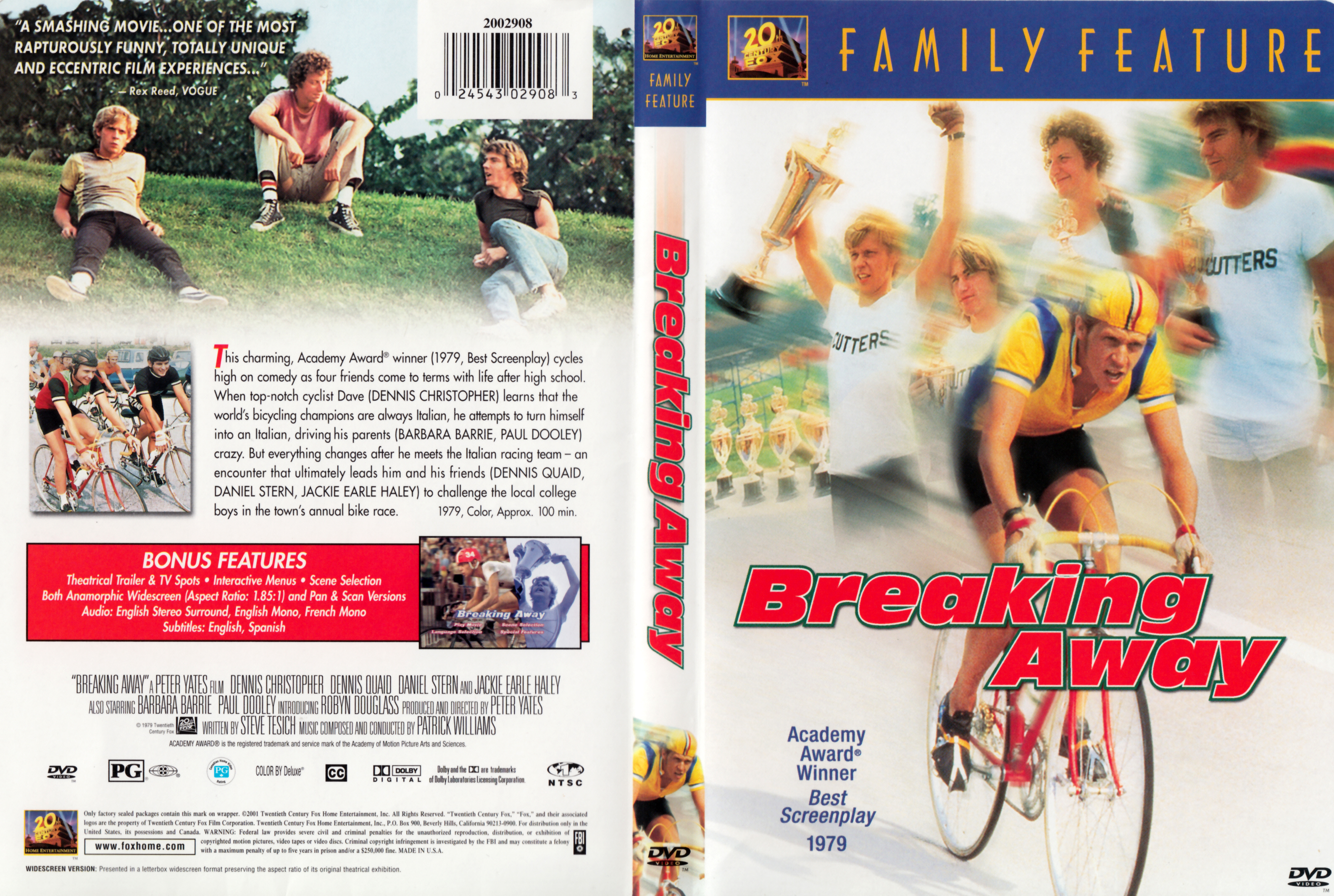 Jaquette DVD Breaking away - La Bande des quatre Zone 1